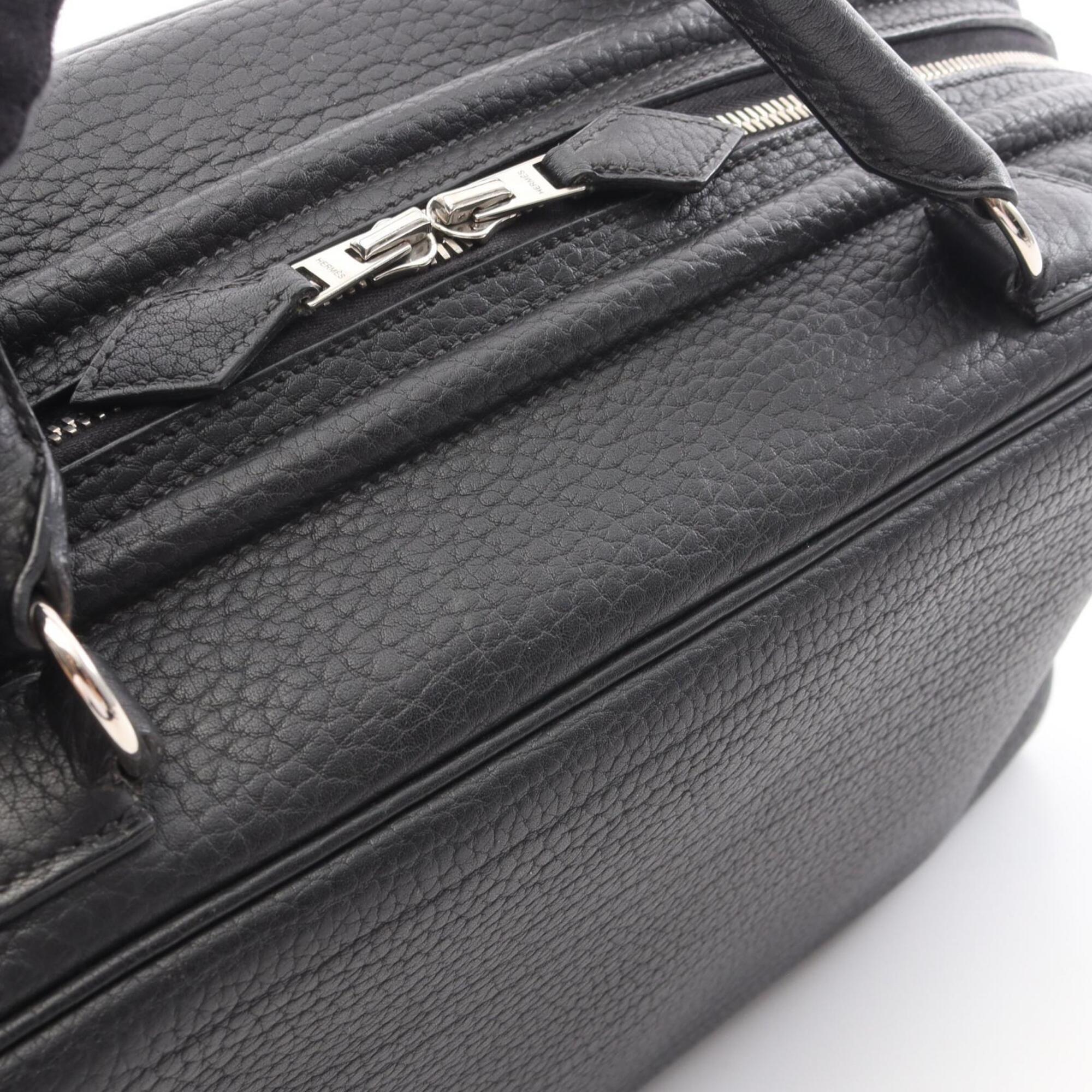 Hermes Black Fjord Leather Handbag (Pre-Owned)