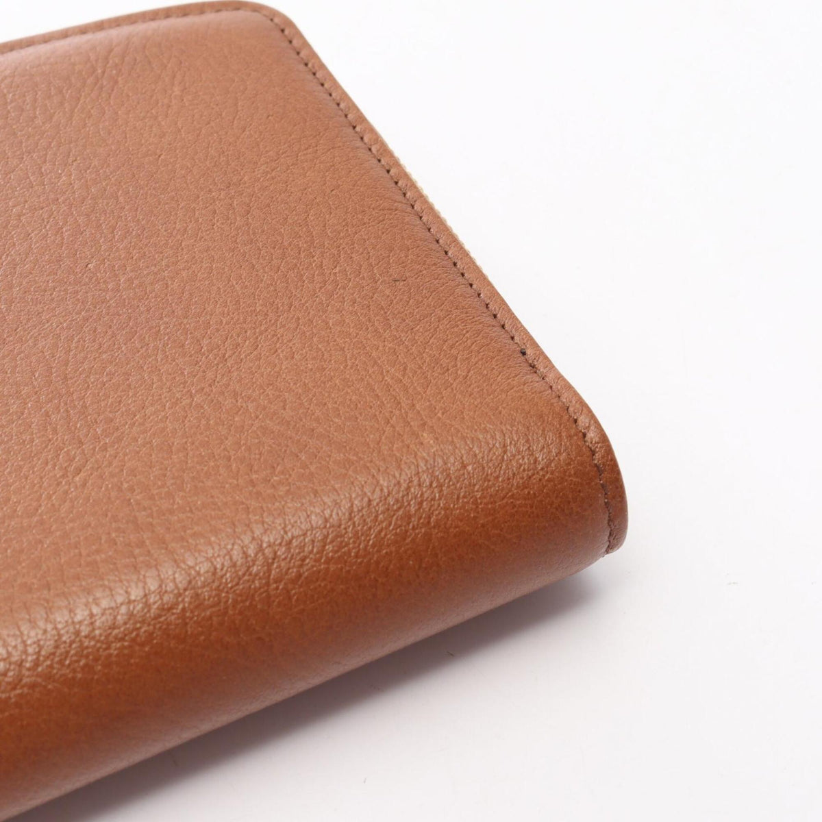 Cartier Brown Leather Long Wallet (Bi-Fold) (Pre-Owned)