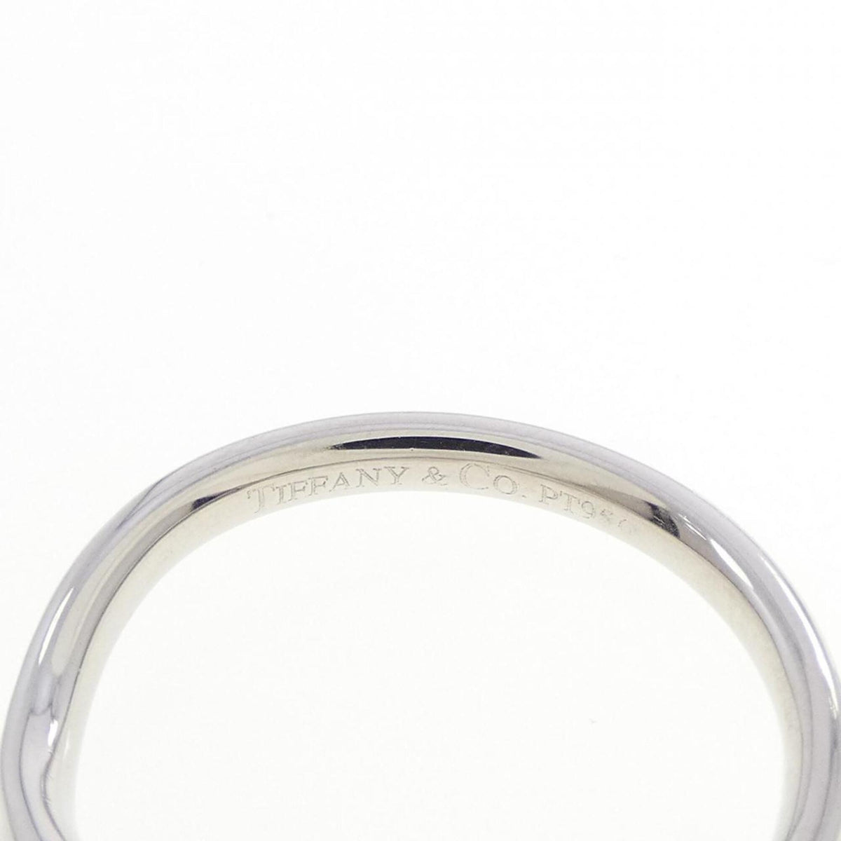 Tiffany Platinum Platinum 950 Band Ring (Pre-Owned)