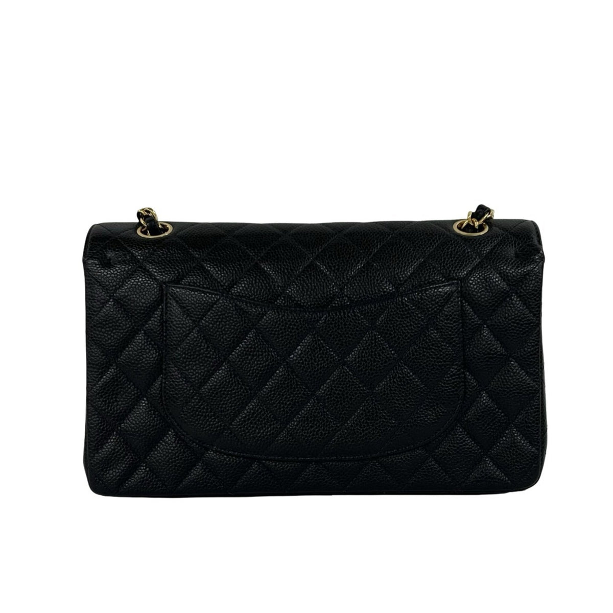 Chanel Black Grained Calfskin Shoulder Bag (Pre-Owned)