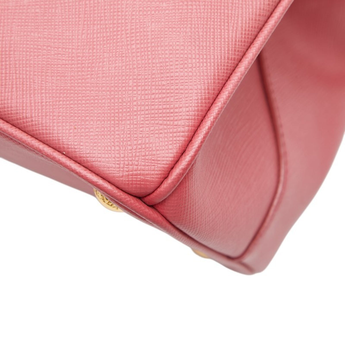 Prada Pink Leather Handbag Shoulder Bag (Pre-Owned)