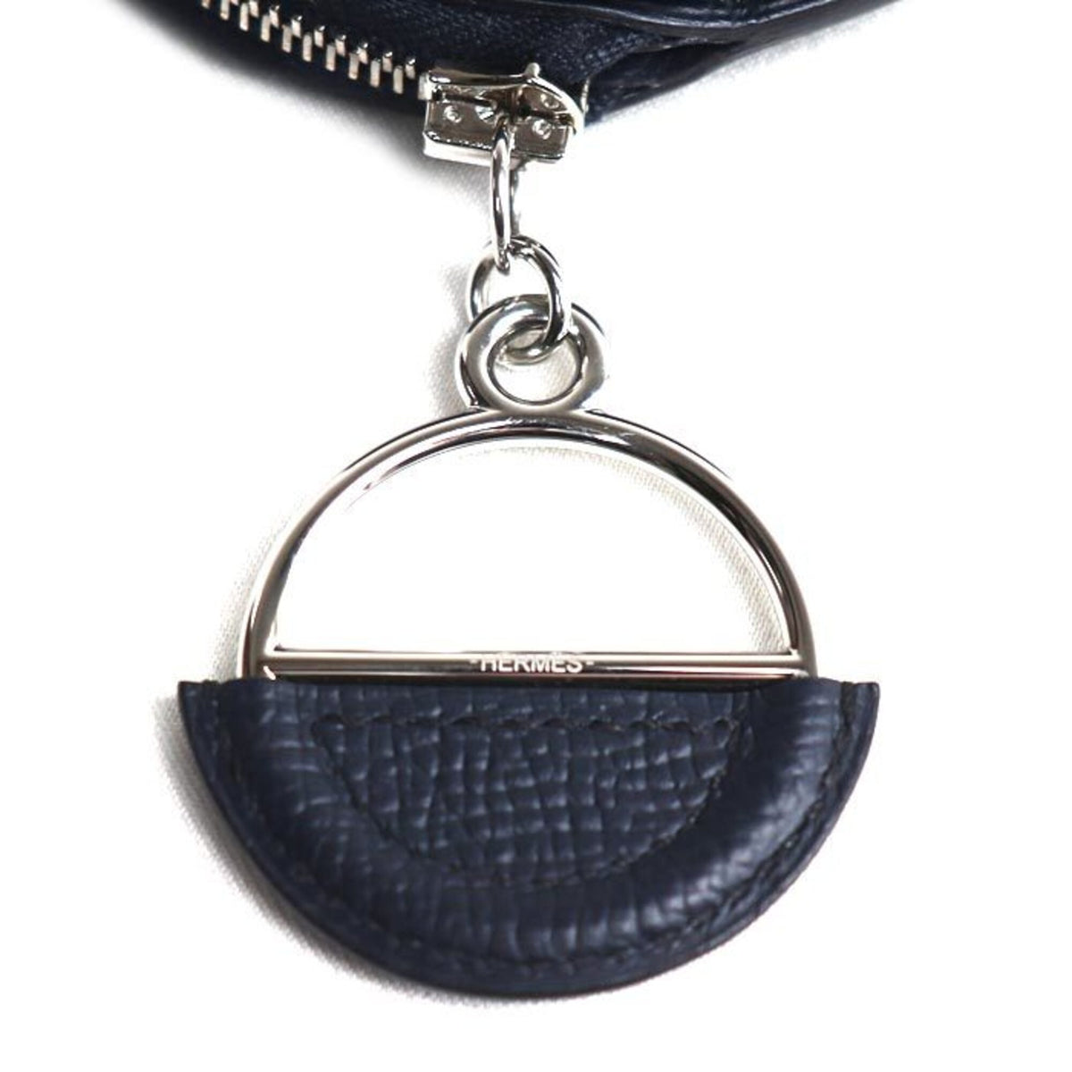 Hermes Blue Indigo Multi-Color Epsom Leather Coin Purse/Coin Case (Pre-Owned)