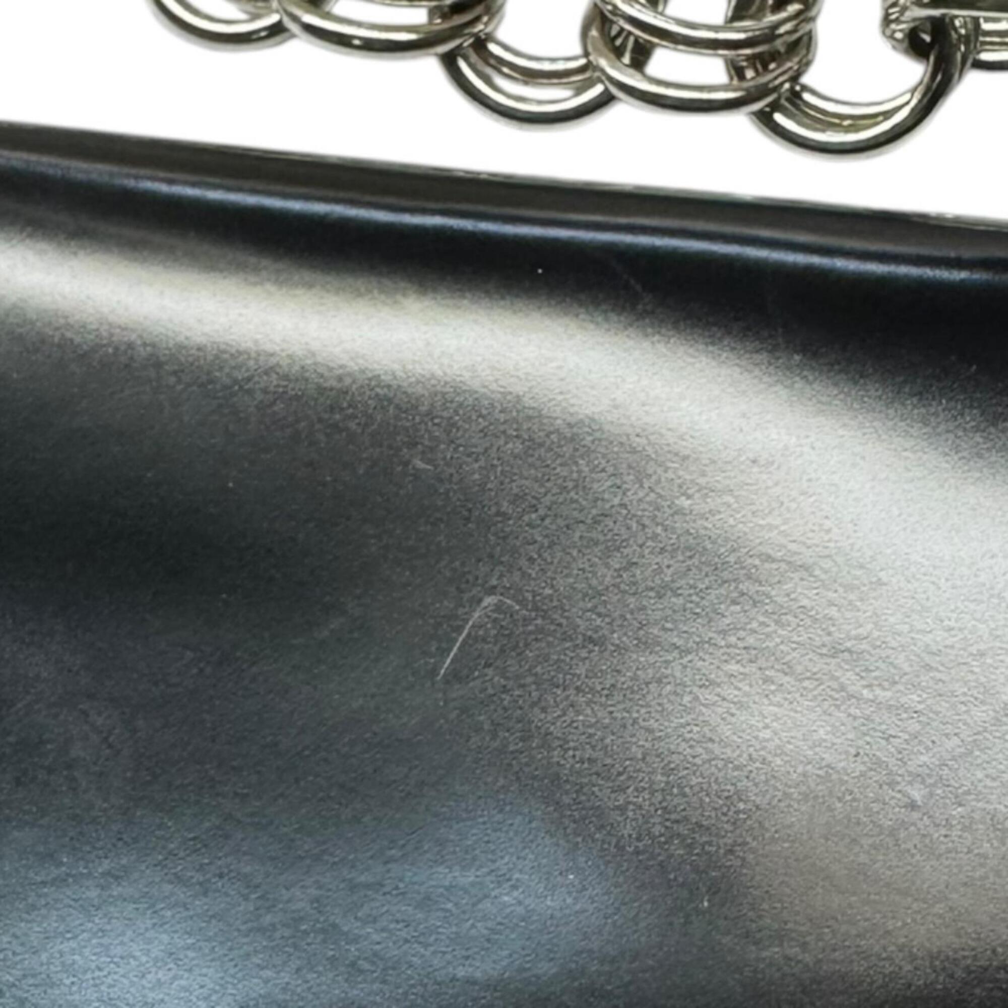 Prada Black Nero Leather Shoulder Bag (Pre-Owned)
