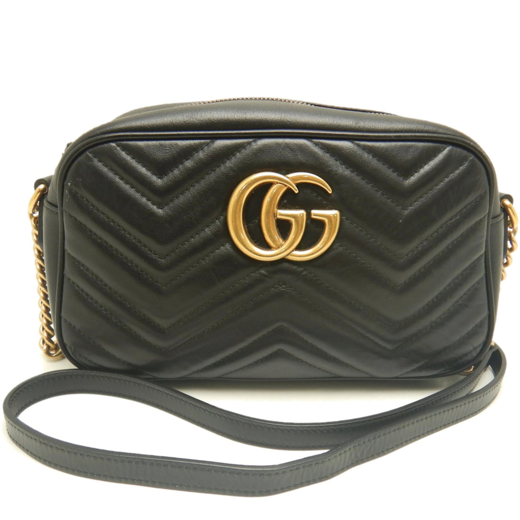 Gucci Black Leather Shoulder Bag (Pre-Owned)