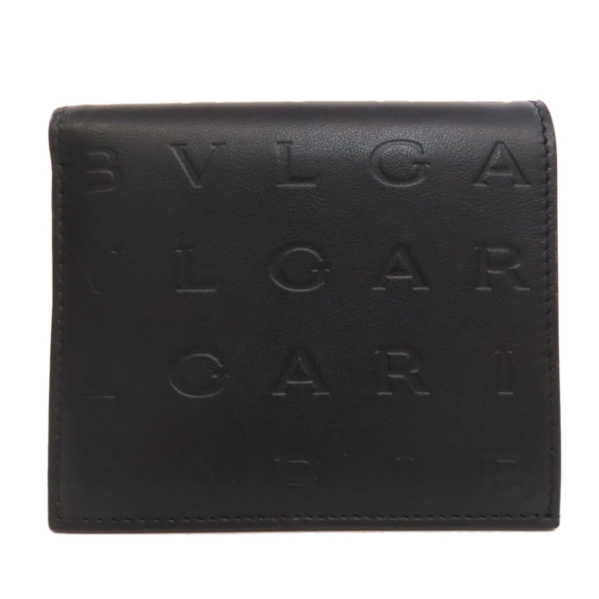 Bvlgari Black Leather Wallet (Bi-Fold) (Pre-Owned)