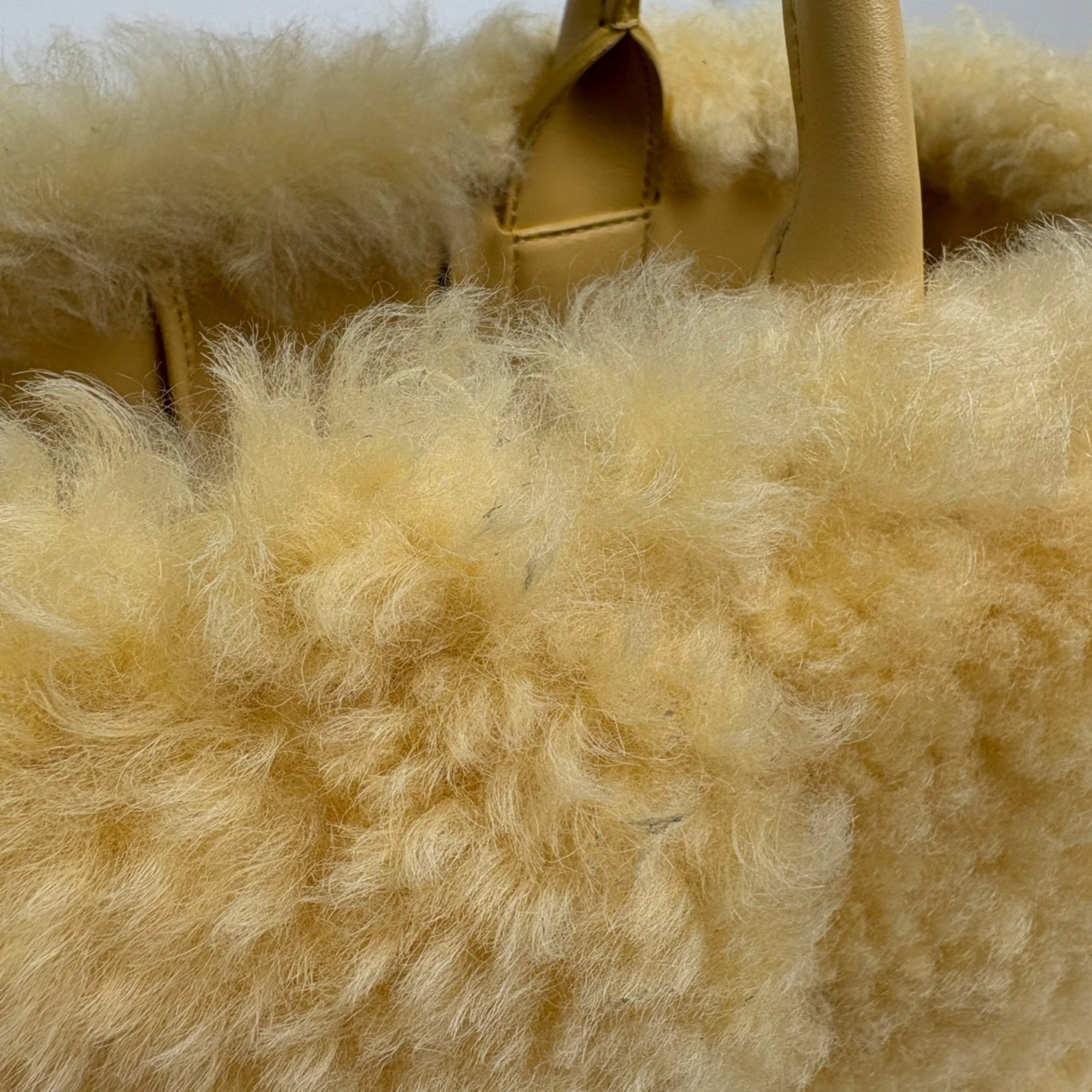 Bottega Veneta Intrecciato Yellow Leather Tote Bag (Pre-Owned)
