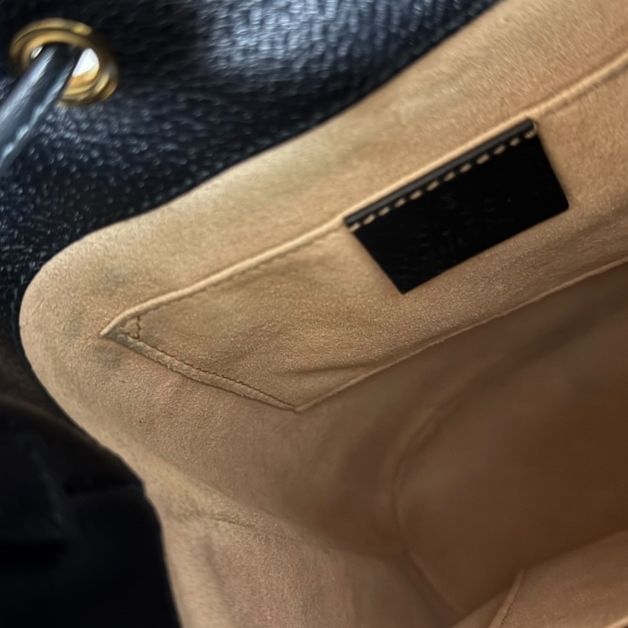 Gucci Ophidia Black Leather Shoulder Bag (Pre-Owned)