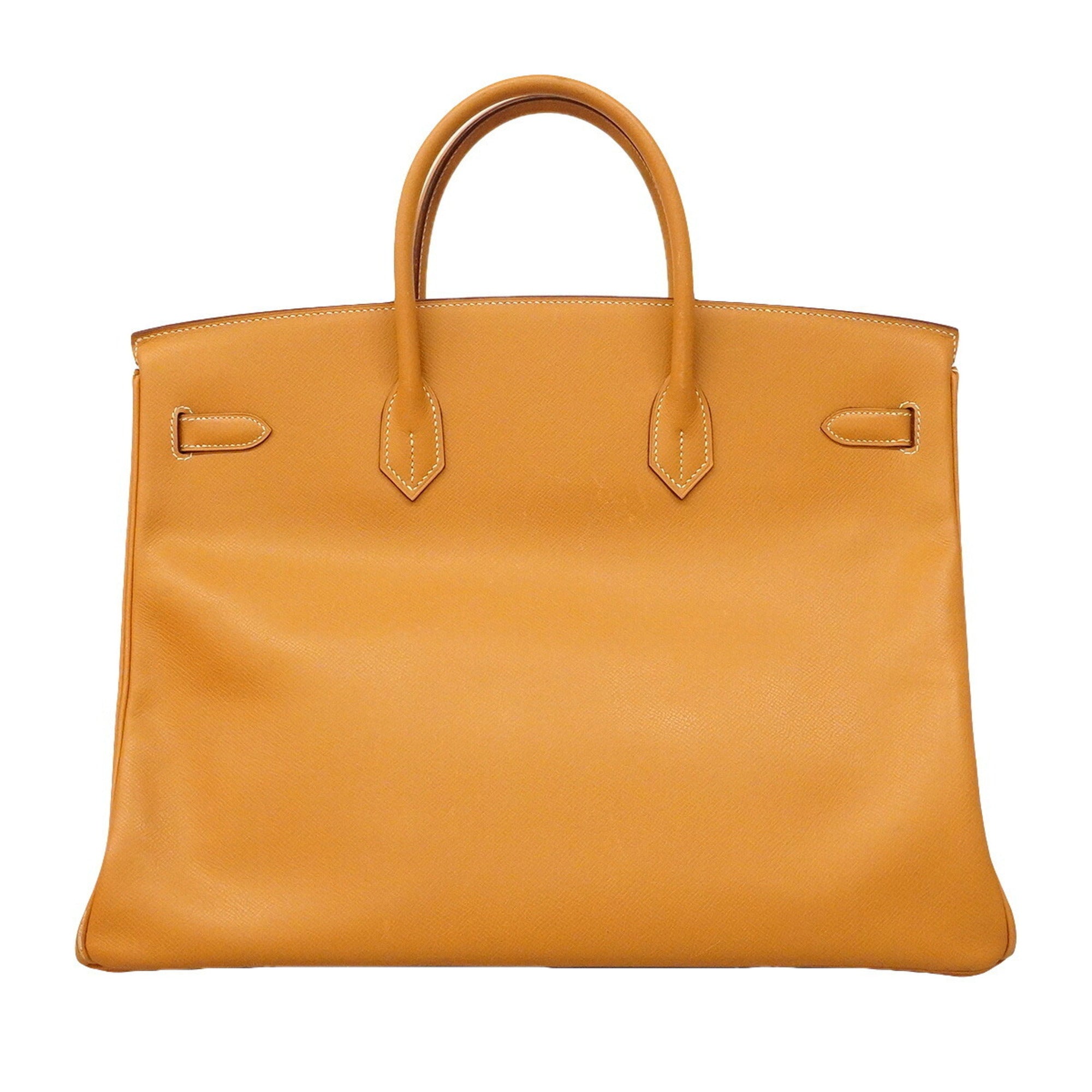 Hermes Natural Courchevel Leather Handbag (Pre-Owned)