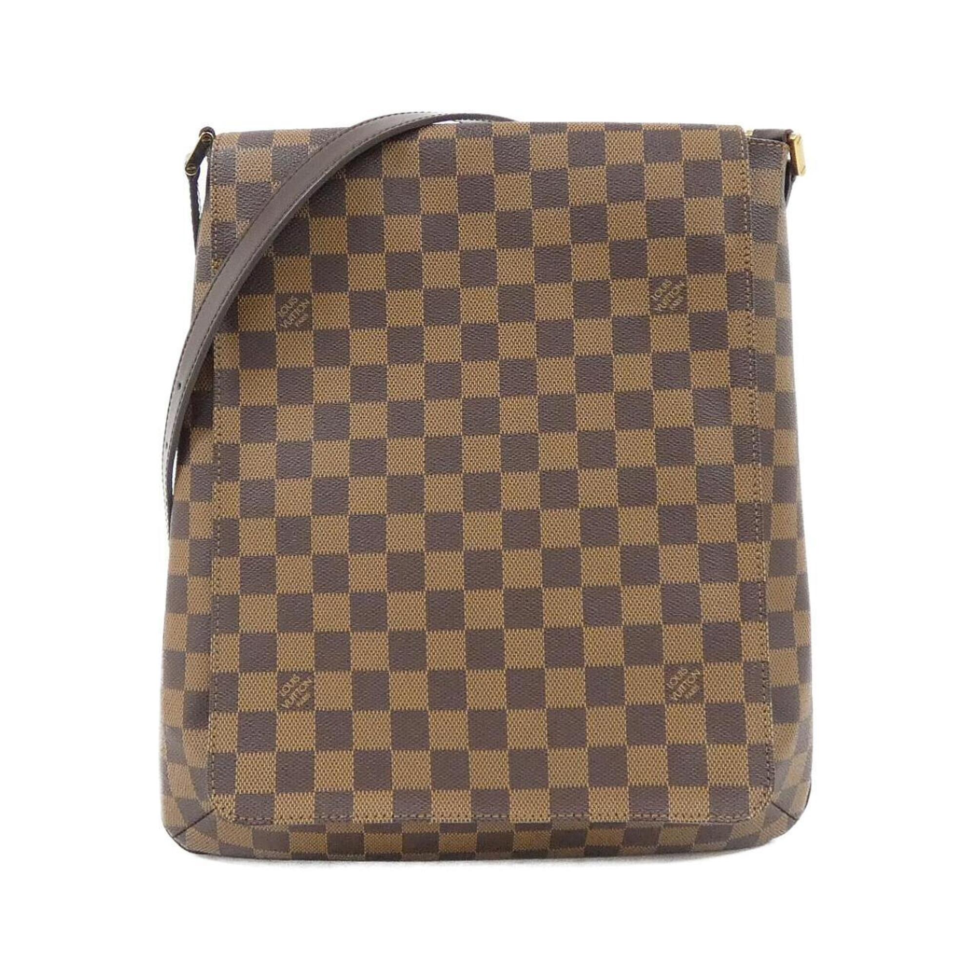 Louis Vuitton Damier Damier Canvas Ebene Damier Canvas Shoulder Bag (Pre-Owned)