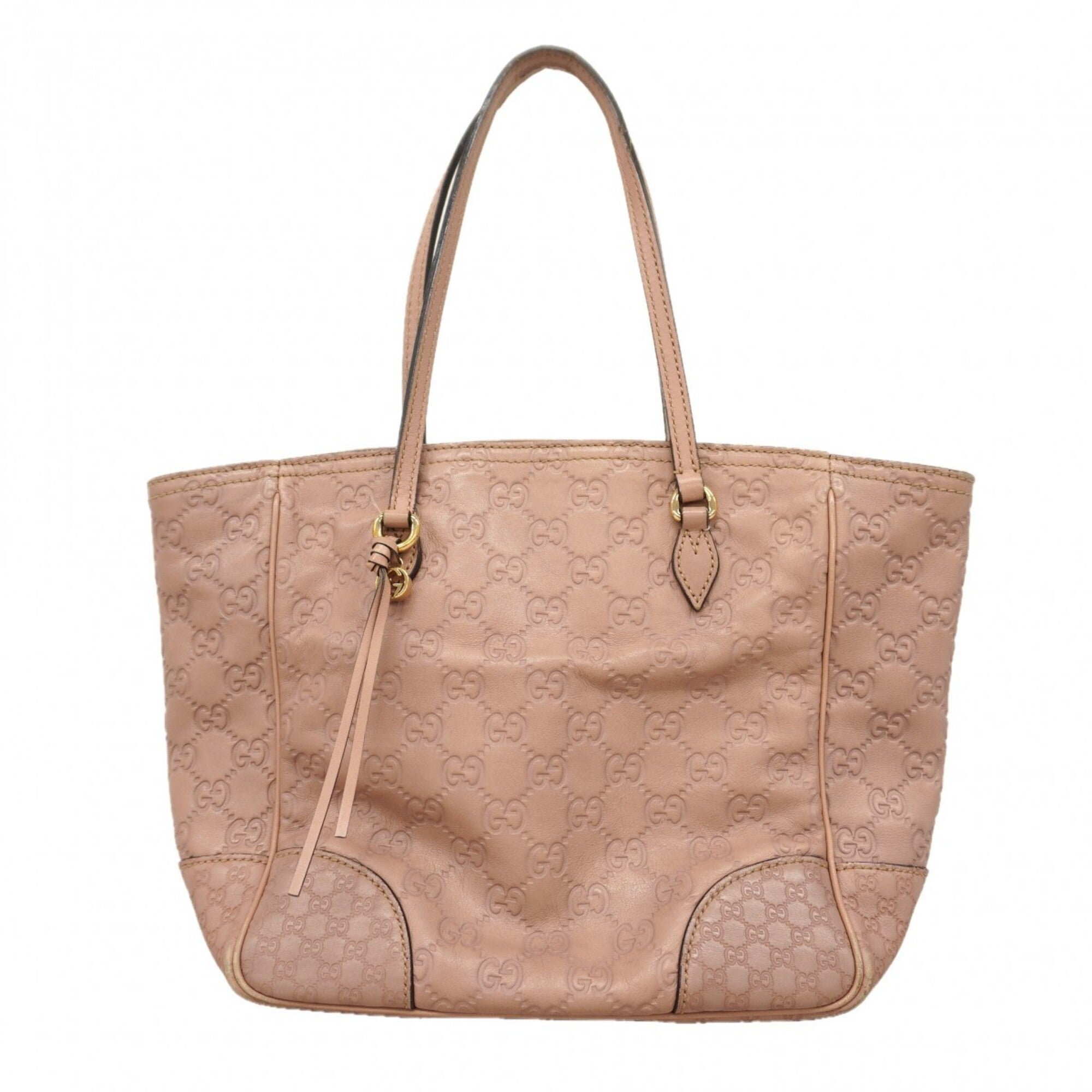 Gucci Pink Leather Tote Bag (Pre-Owned)