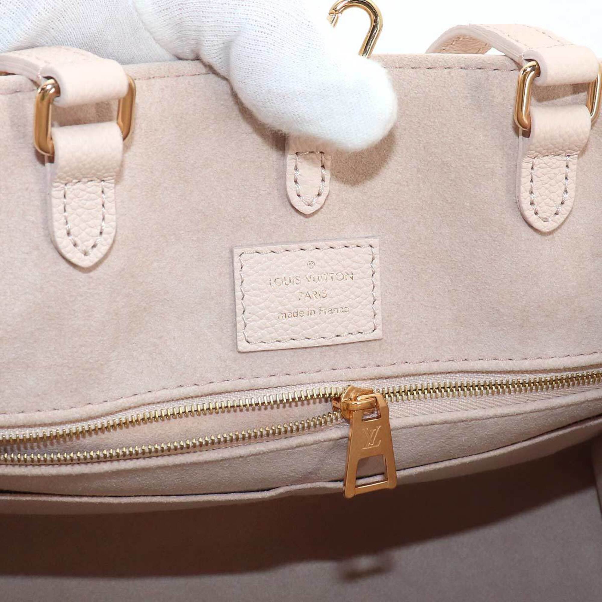 Louis Vuitton Beige Rose Monogram Empreinte Shoulder Bag Tote Bag (Pre-Owned)