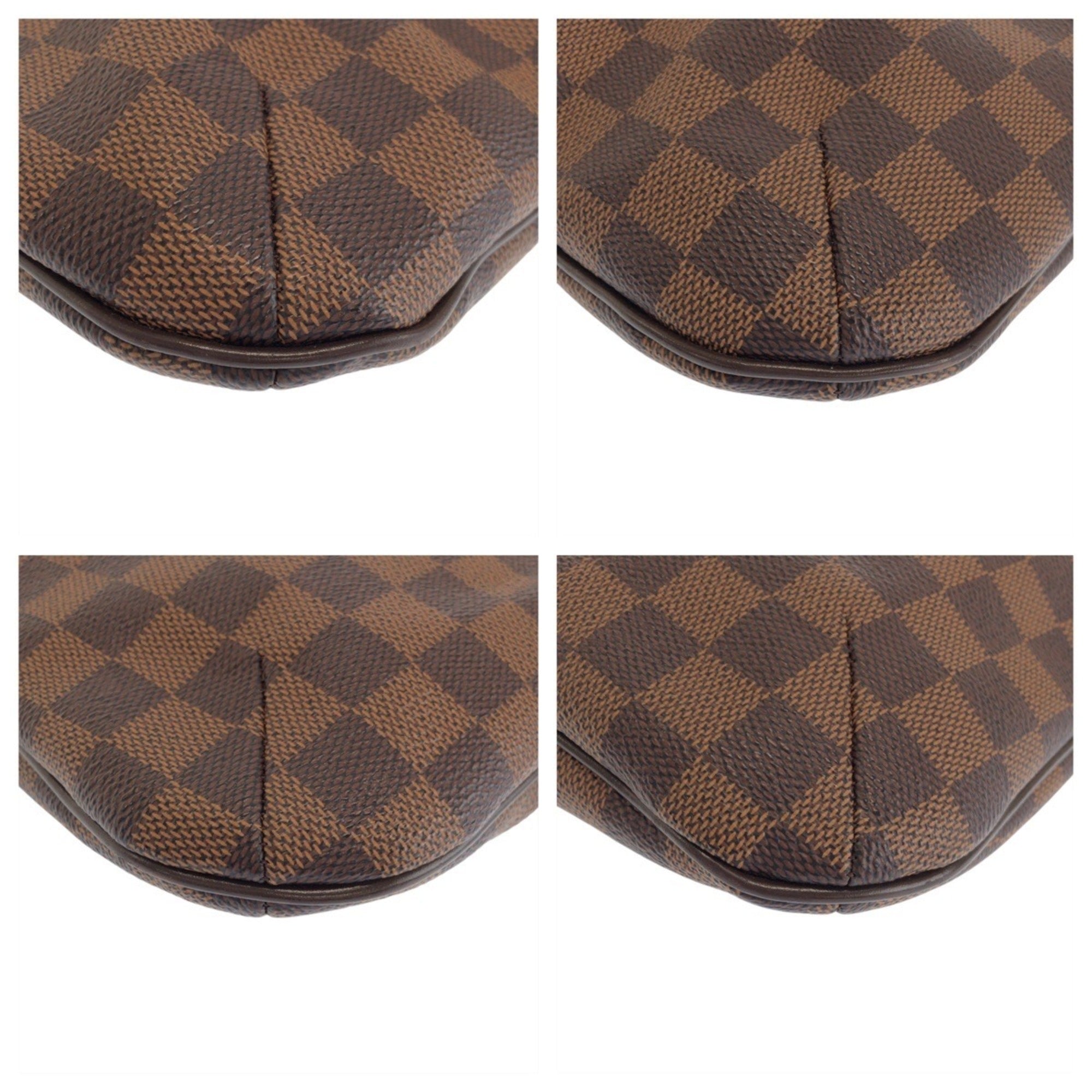 Louis Vuitton Brown Damier Canvas Pvc Leather Messenger Bag Shoulder Bag (Pre-Owned)
