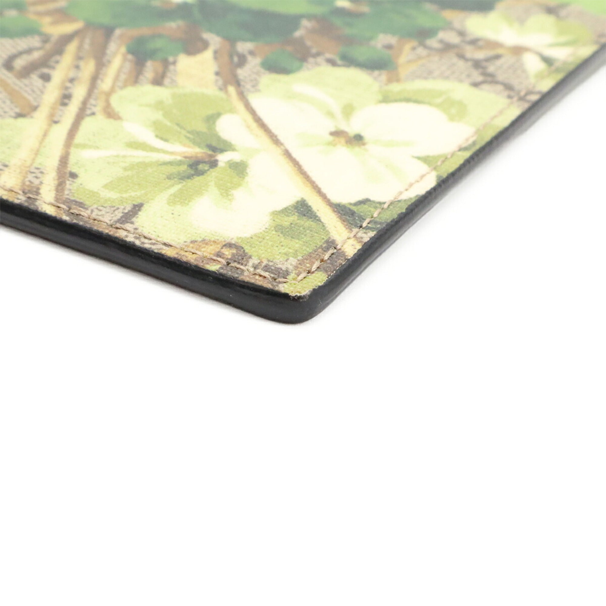 Gucci Beige Green Khaki Multi-Color Gg Supreme Clutch Bag (Pre-Owned)