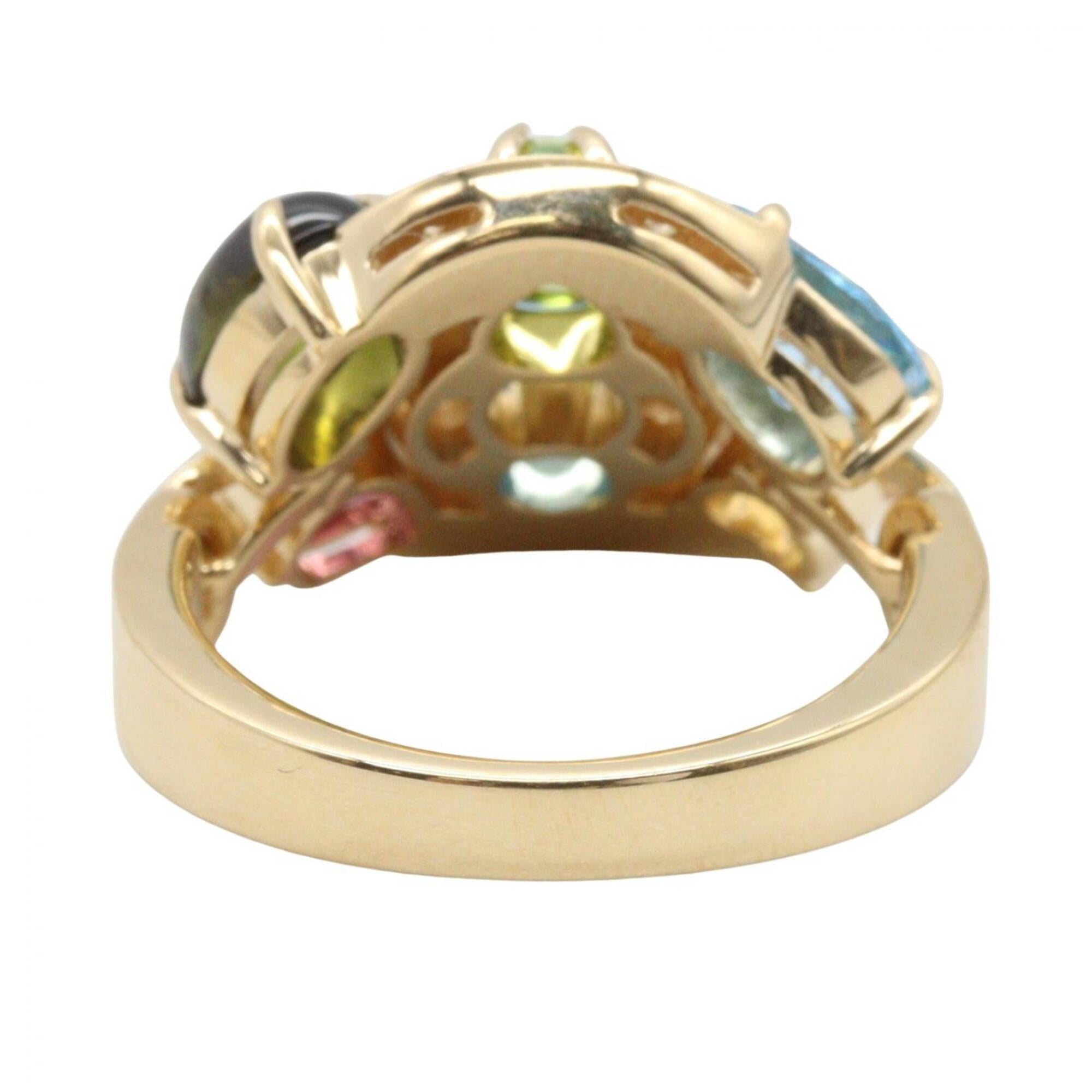 Bvlgari Gold Multi-Color Yellow Gold (18K) Band Ring (Pre-Owned)