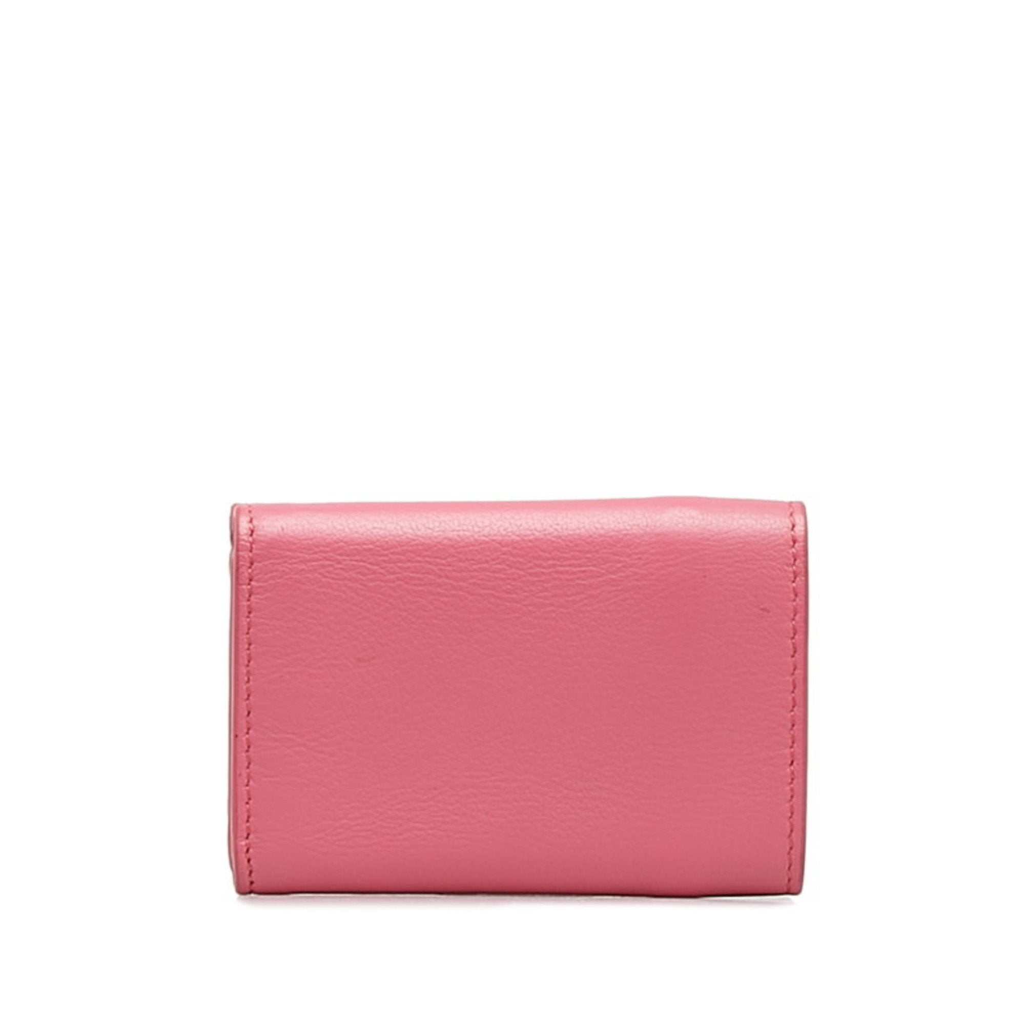 Balenciaga Pink Leather Wallet (Bi-Fold) (Pre-Owned)