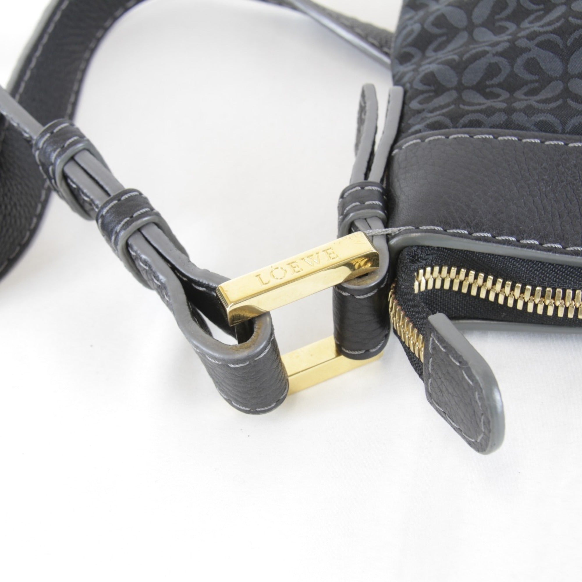 Loewe Black Canvas Shoulder Bag (Pre-Owned)