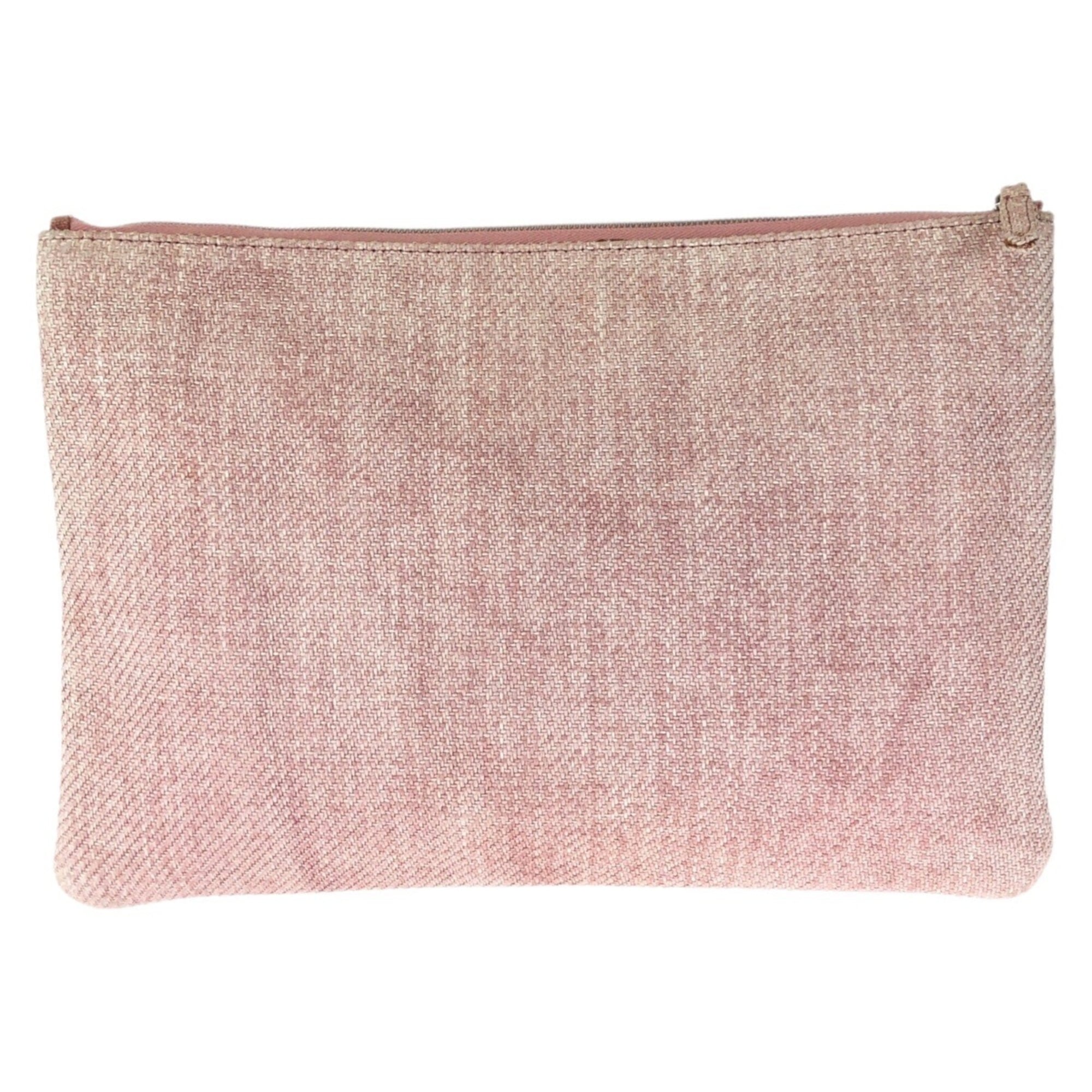 Chanel Pink Canvas Handbag Pouch (Pre-Owned)
