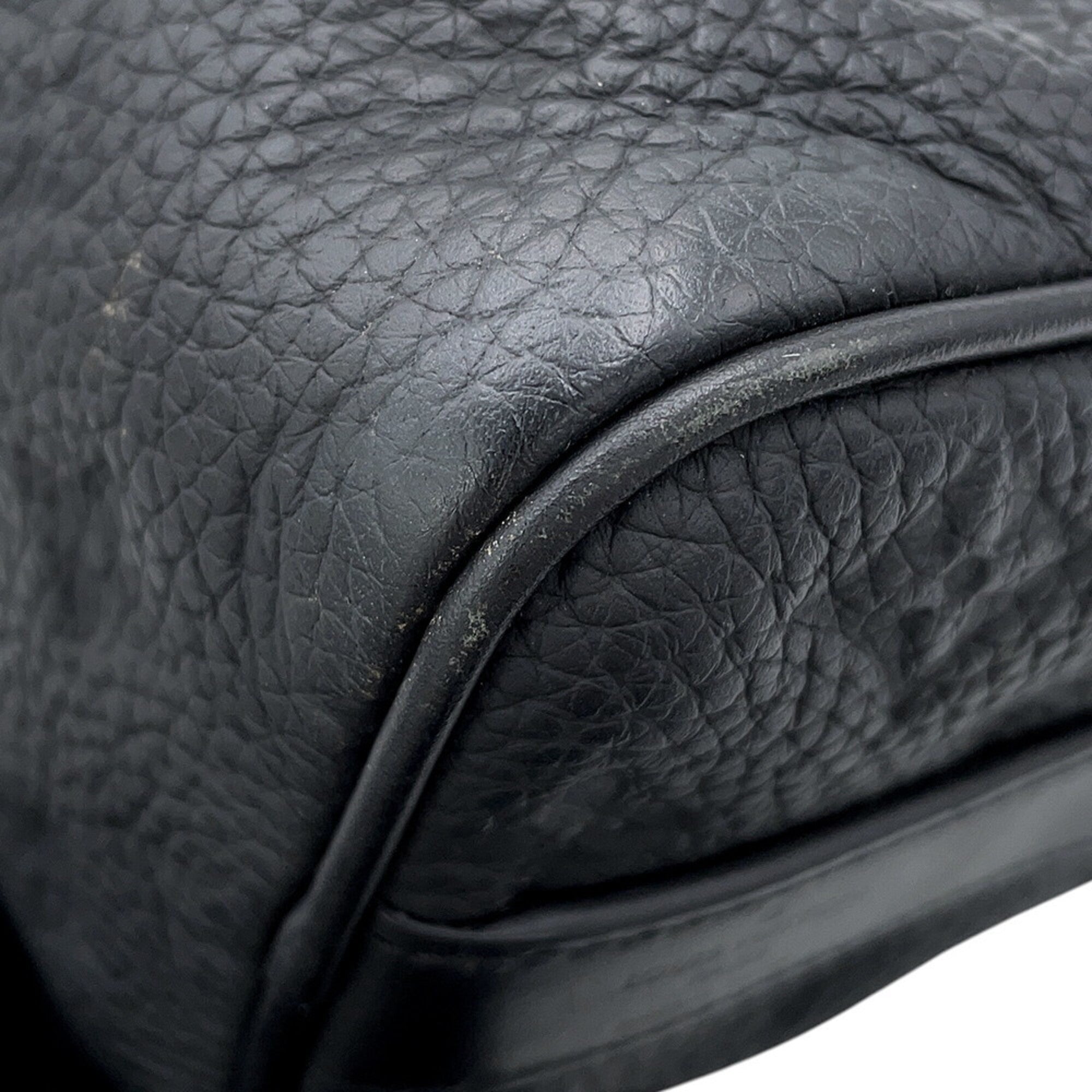 Louis Vuitton Monogram Noir Monogram Leather Handbag (Pre-Owned)