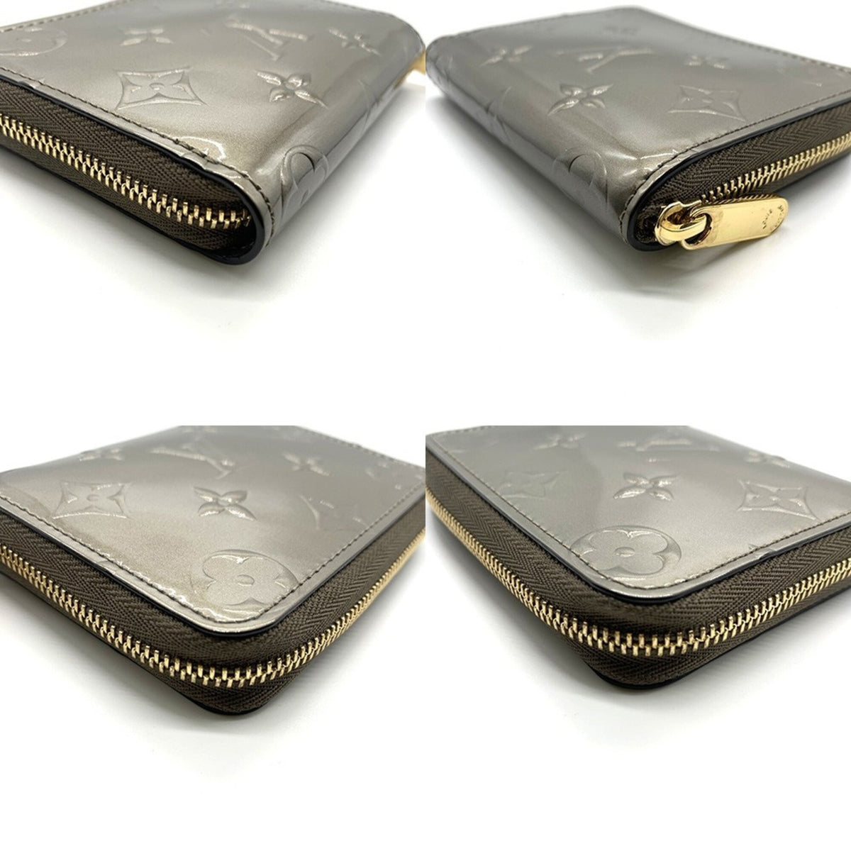 Louis Vuitton Monogram Vernis Champagne Gold Monogram Vernis Coin Purse/Coin Case (Pre-Owned)