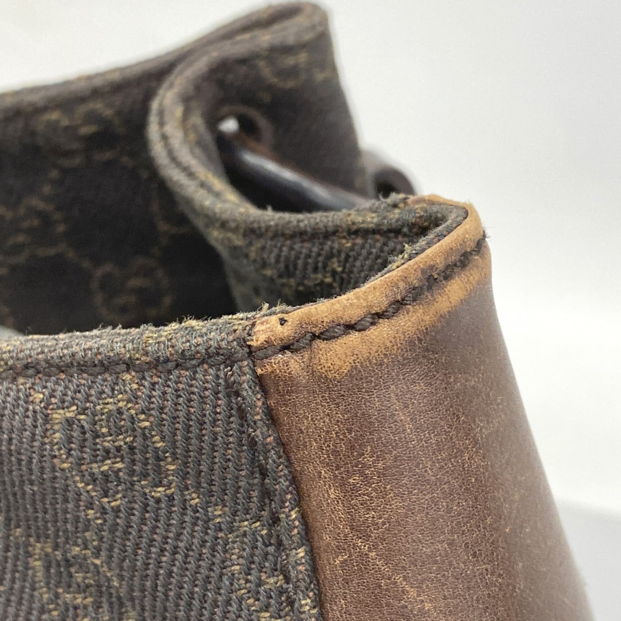 Gucci Brown Denim Tote Bag (Pre-Owned)