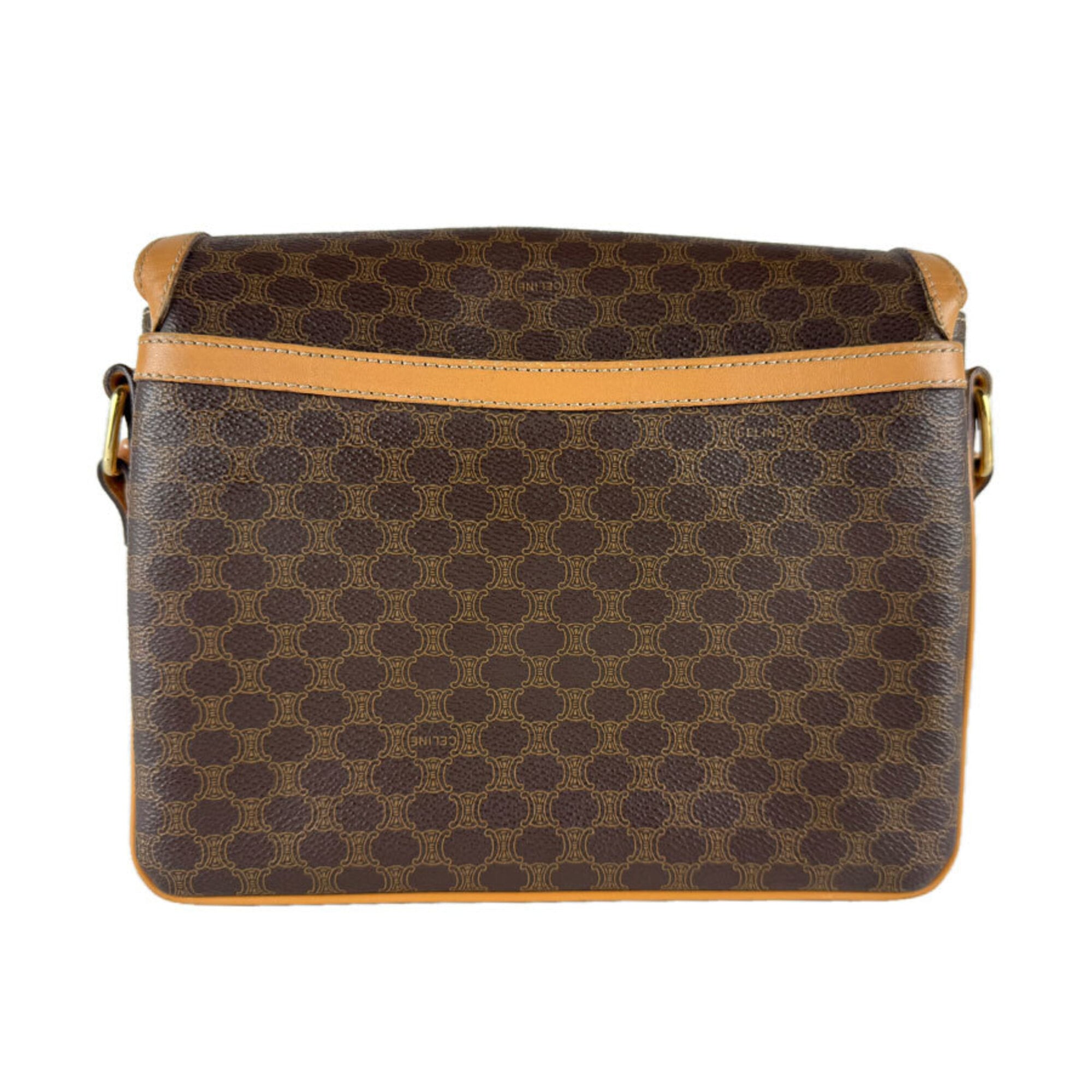 Celine Brown Pvc Leather Shoulder Bag (Pre-Owned)