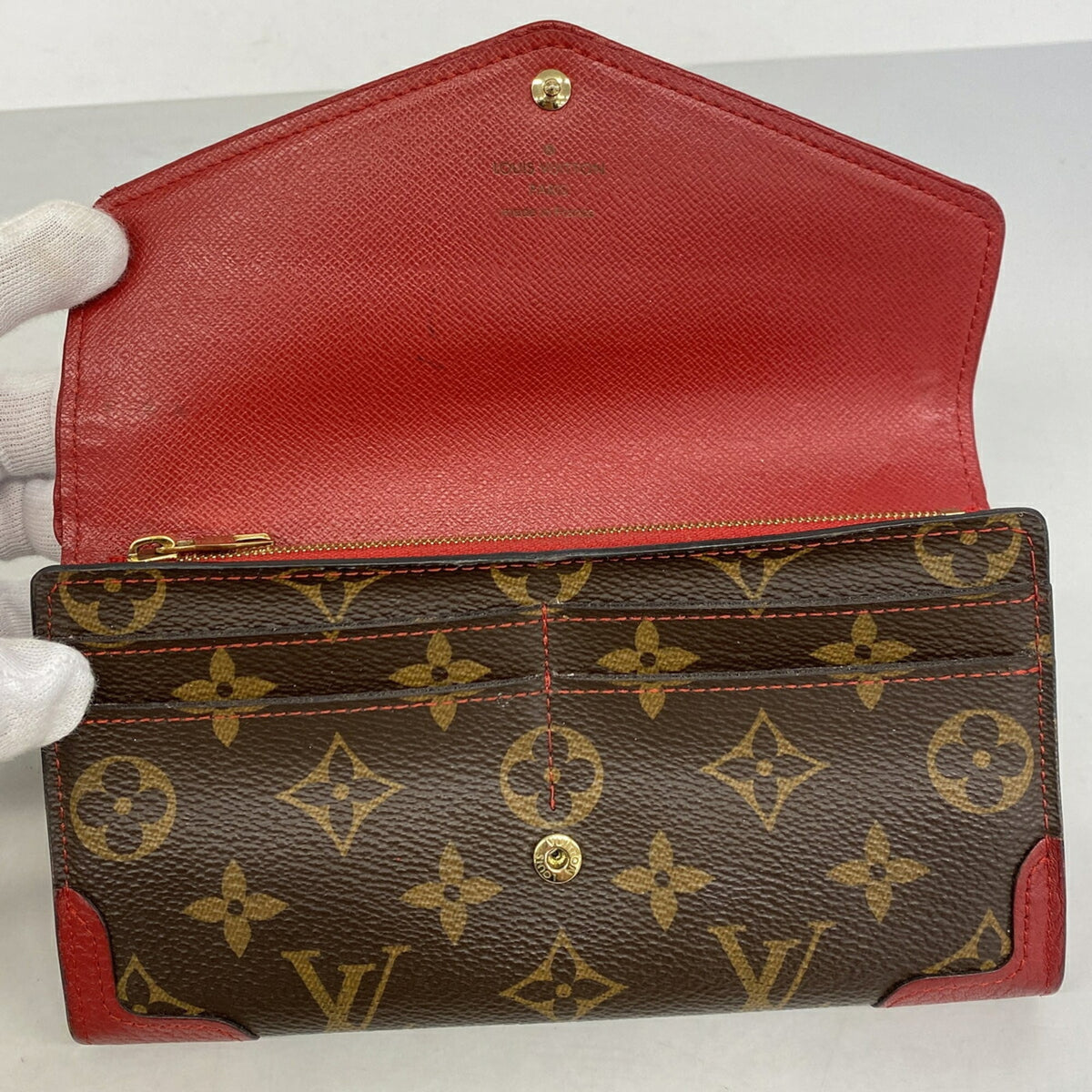Louis Vuitton Cerise Long Wallet (Bi-Fold) (Pre-Owned)