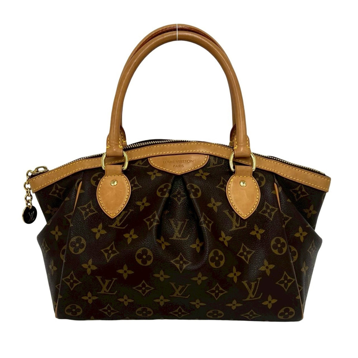 Louis Vuitton Brown Leather Pvc Boston Bag Handbag Tote Bag (Pre-Owned)