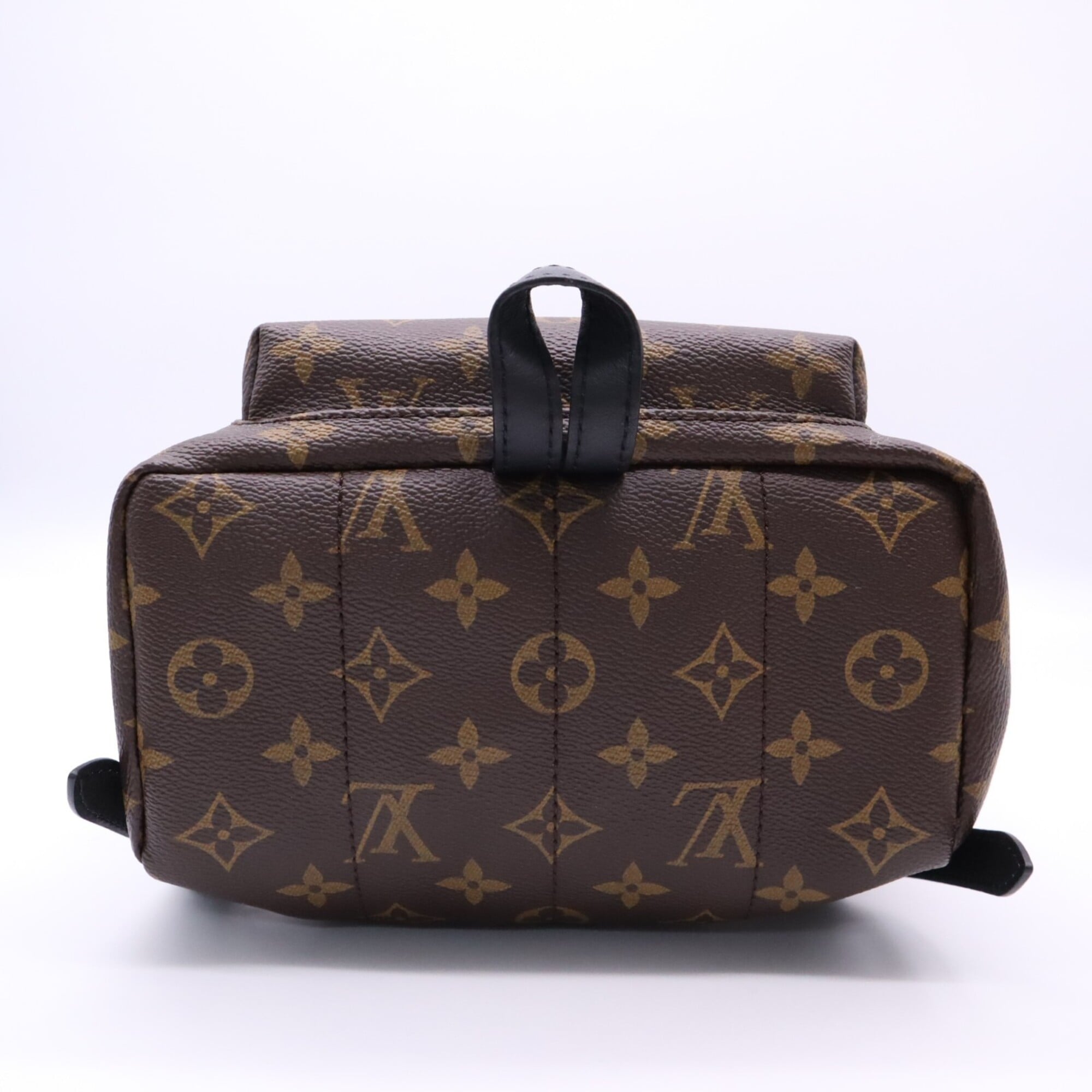 Louis Vuitton Monogram Beige Black Brown Coated Canvas Backpack (Pre-Owned)