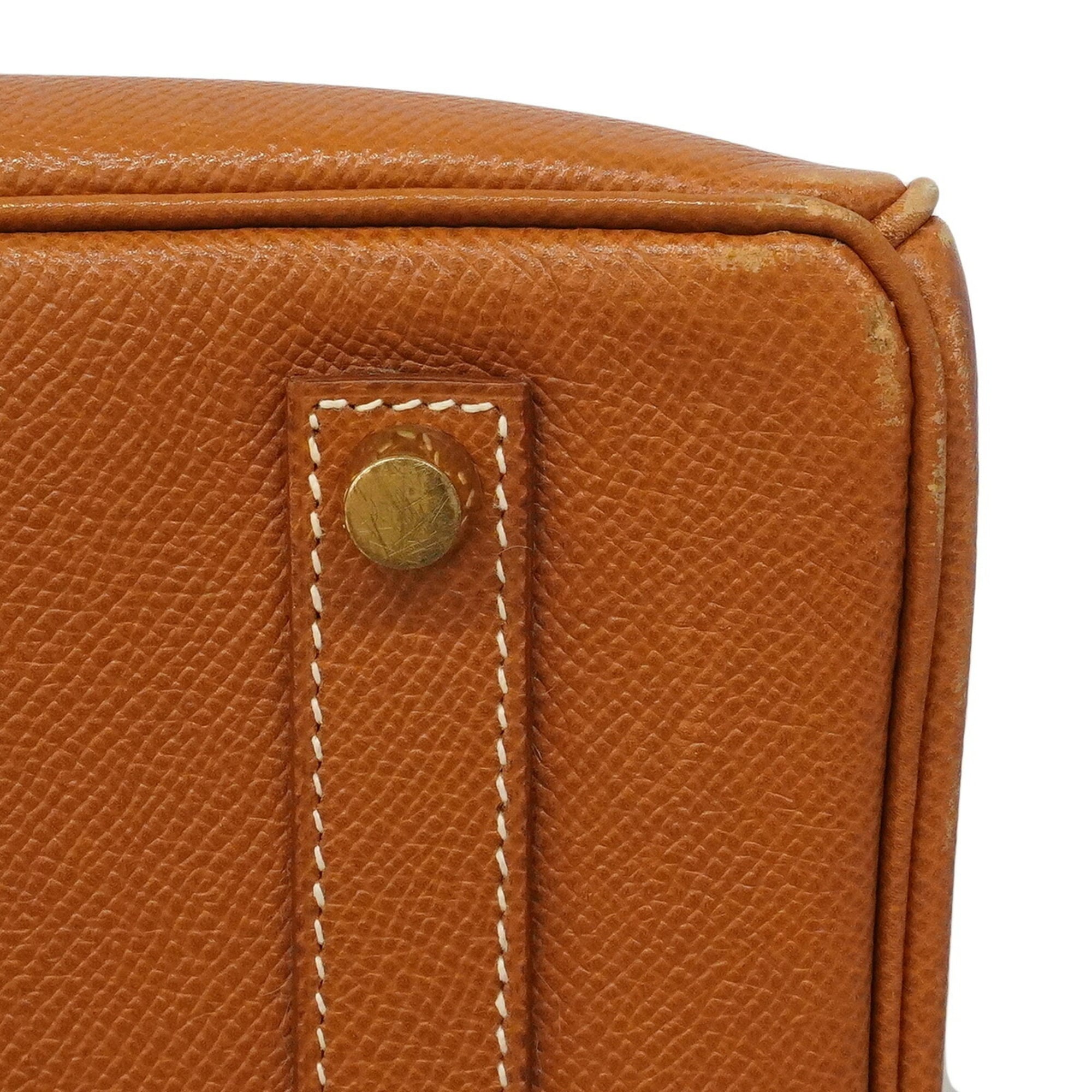 Hermes Gold Courchevel Leather Handbag (Pre-Owned)