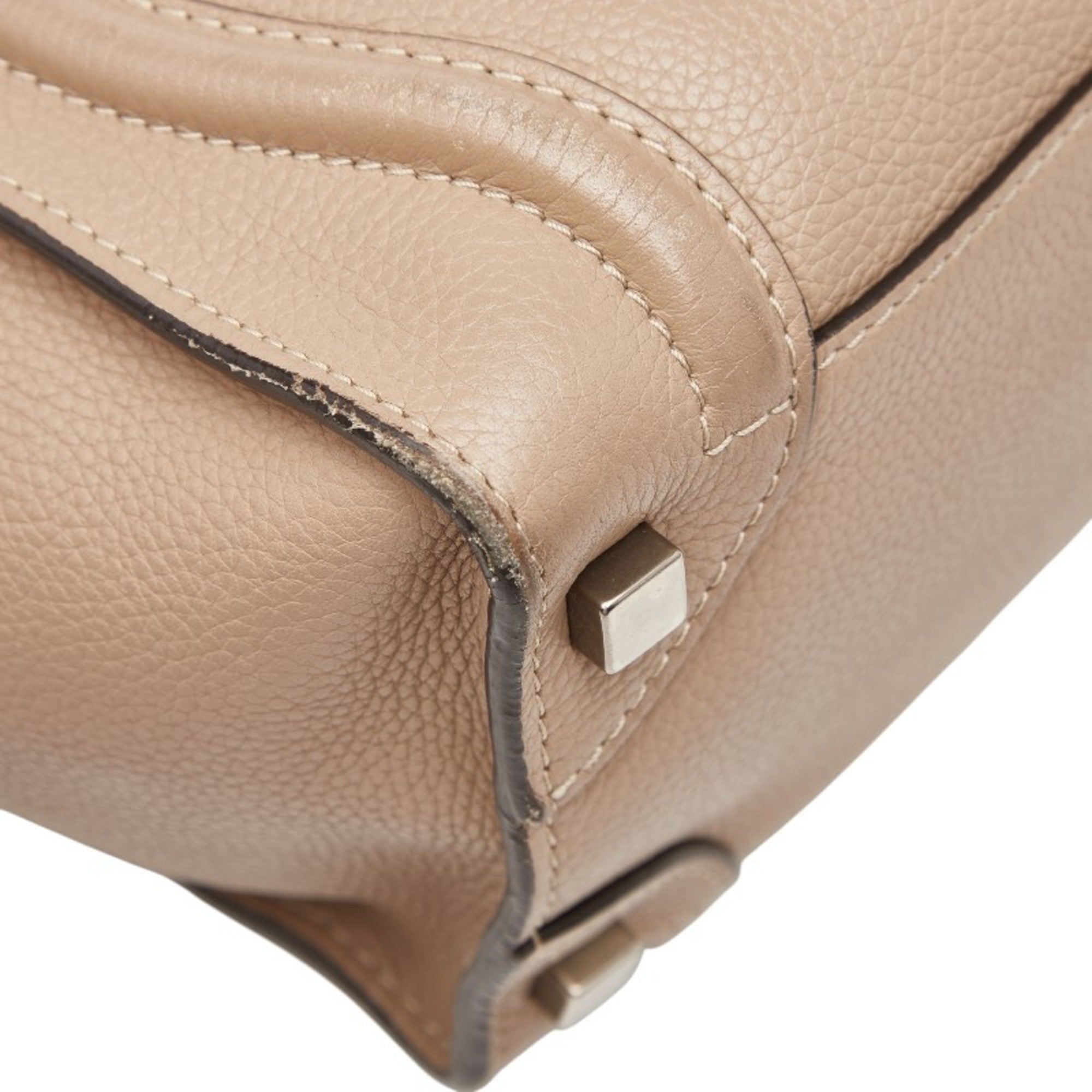 Celine Beige Leather Handbag (Pre-Owned)