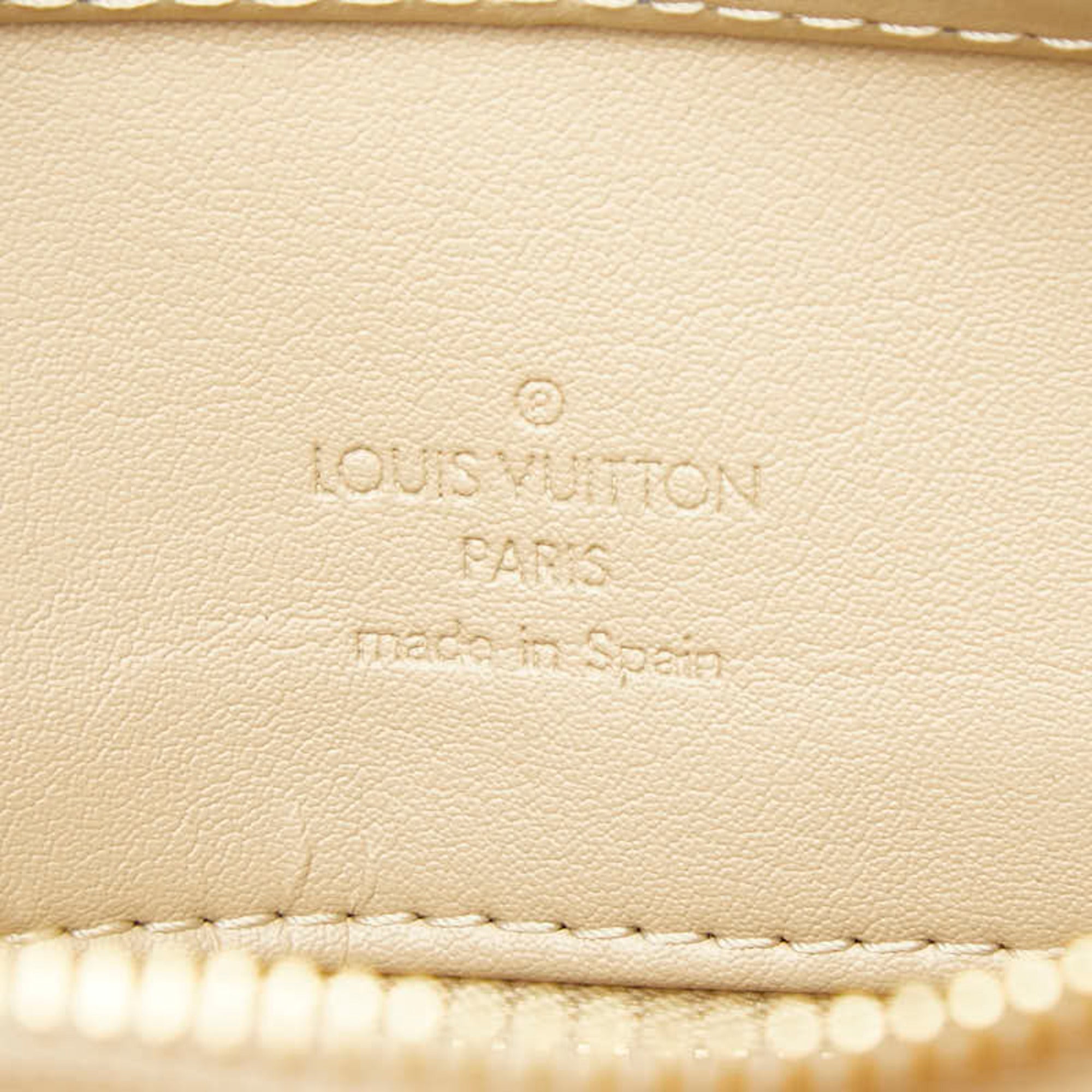 Louis Vuitton Yellow Patent Leather Handbag Tote Bag (Pre-Owned)