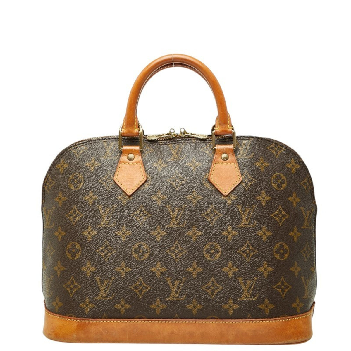 Louis Vuitton Brown Pvc Leather Handbag (Pre-Owned)