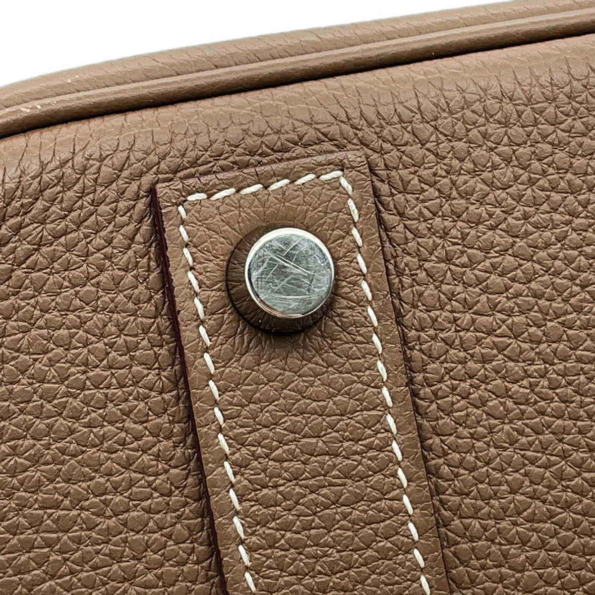 Hermes Etoupe Gray Togo Leather Handbag (Pre-Owned)