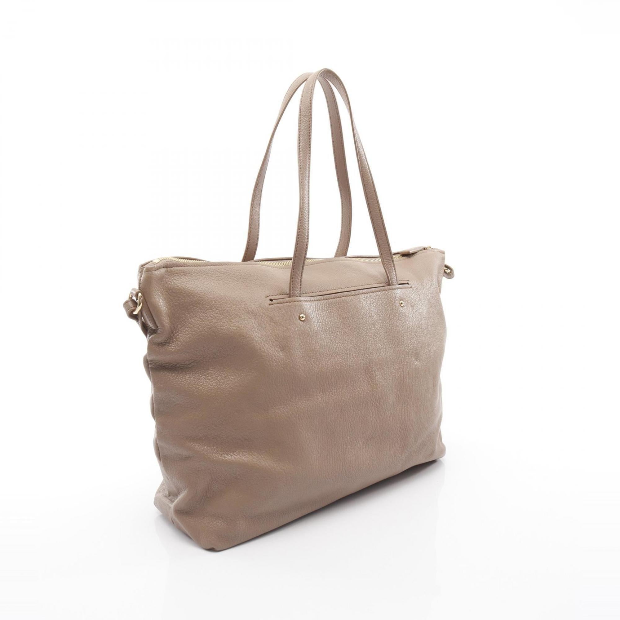 Salvatore Ferragamo Brown Leather Tote Bag (Pre-Owned)
