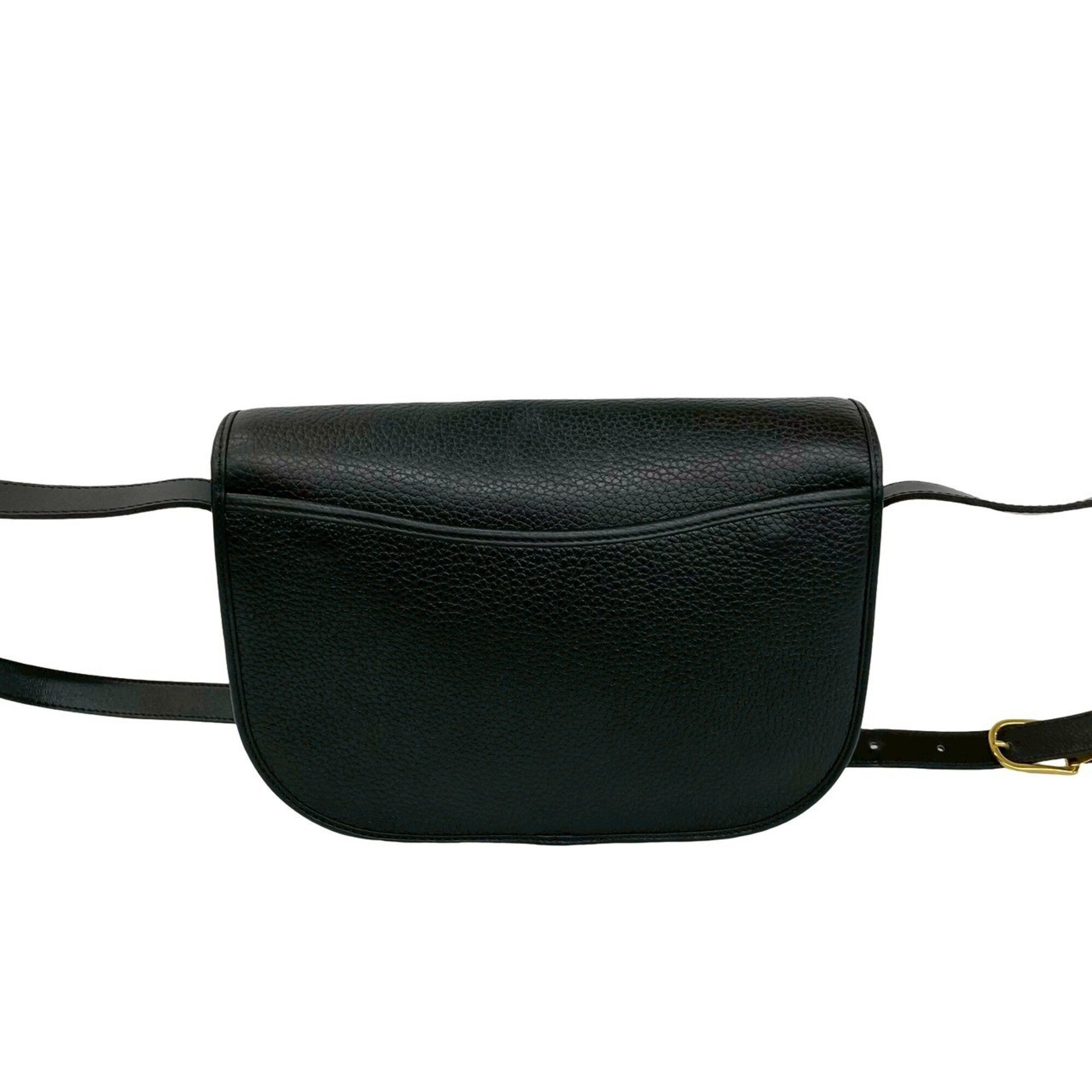 Christian Dior Black Leather Shoulder Bag (Pre-Owned)