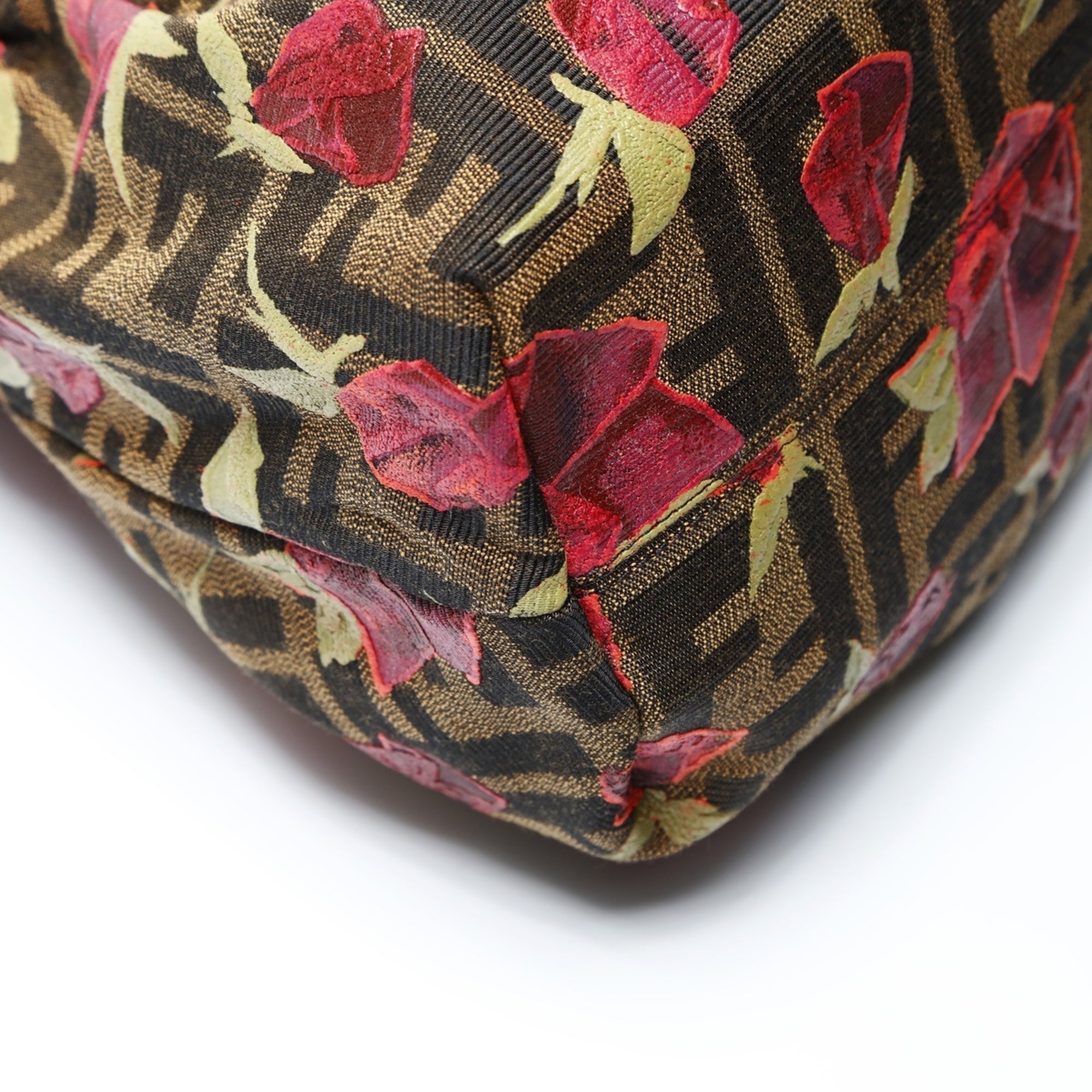 Fendi Zucca Brown Canvas Handbag (Pre-Owned)