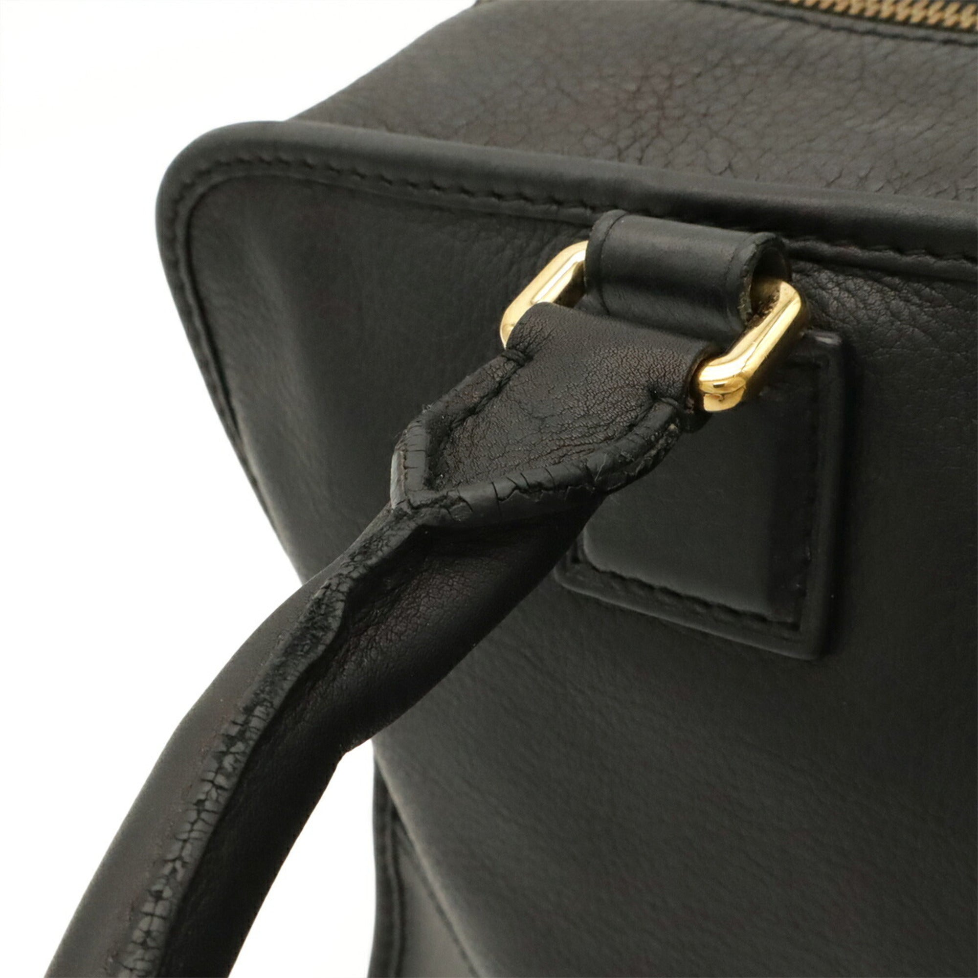 Loewe Amazona Black Leather Handbag (Pre-Owned)