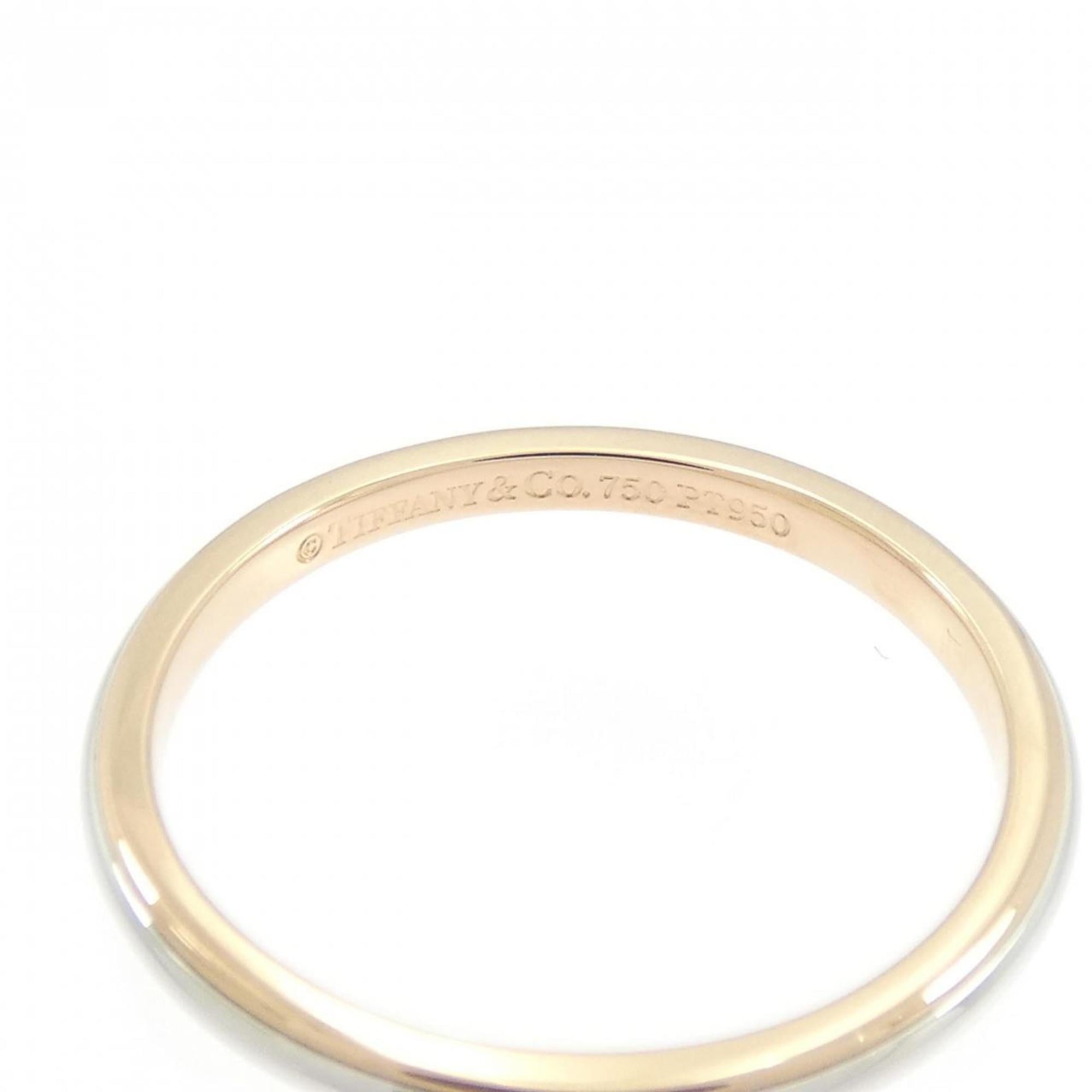 Tiffany Pink Gold (18K) Platinum 950 Band Ring (Pre-Owned)