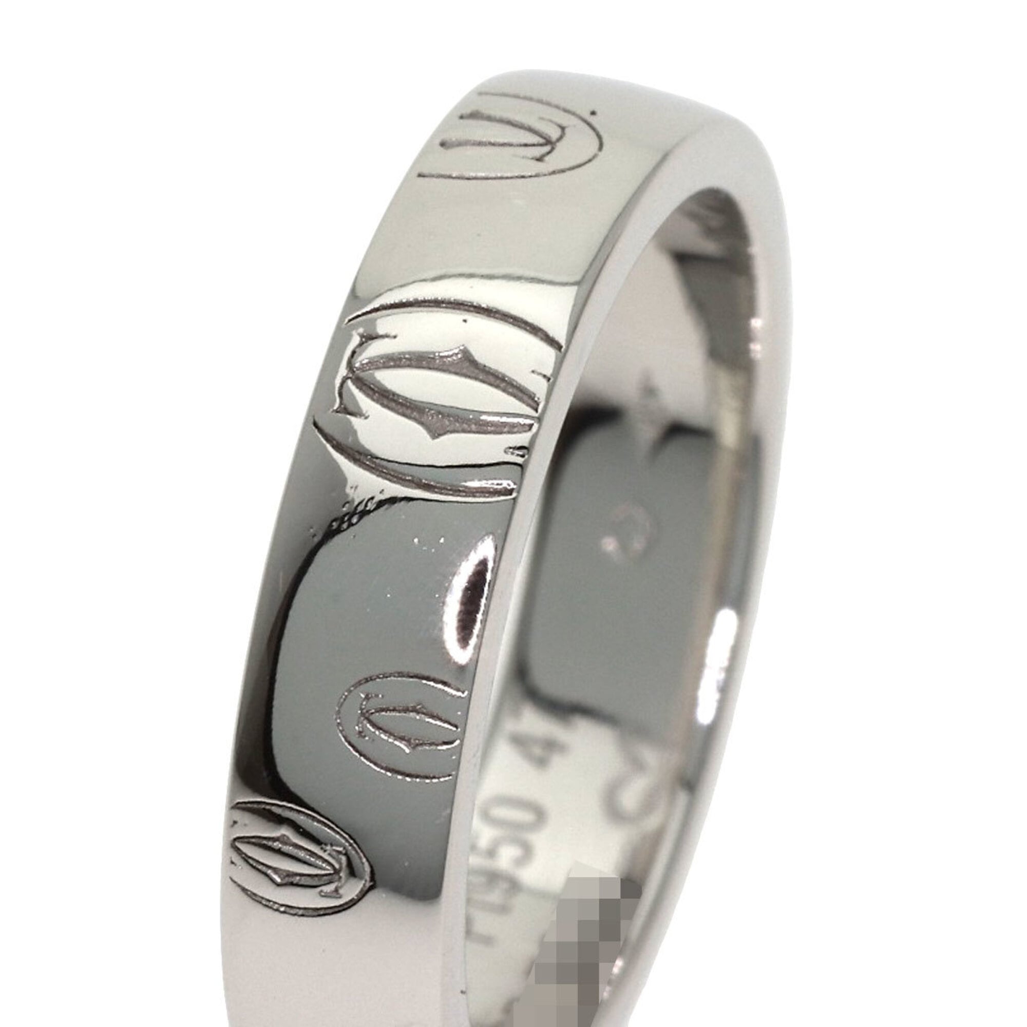 Cartier Happy Birthday Platinum 950 Band Ring (Pre-Owned)