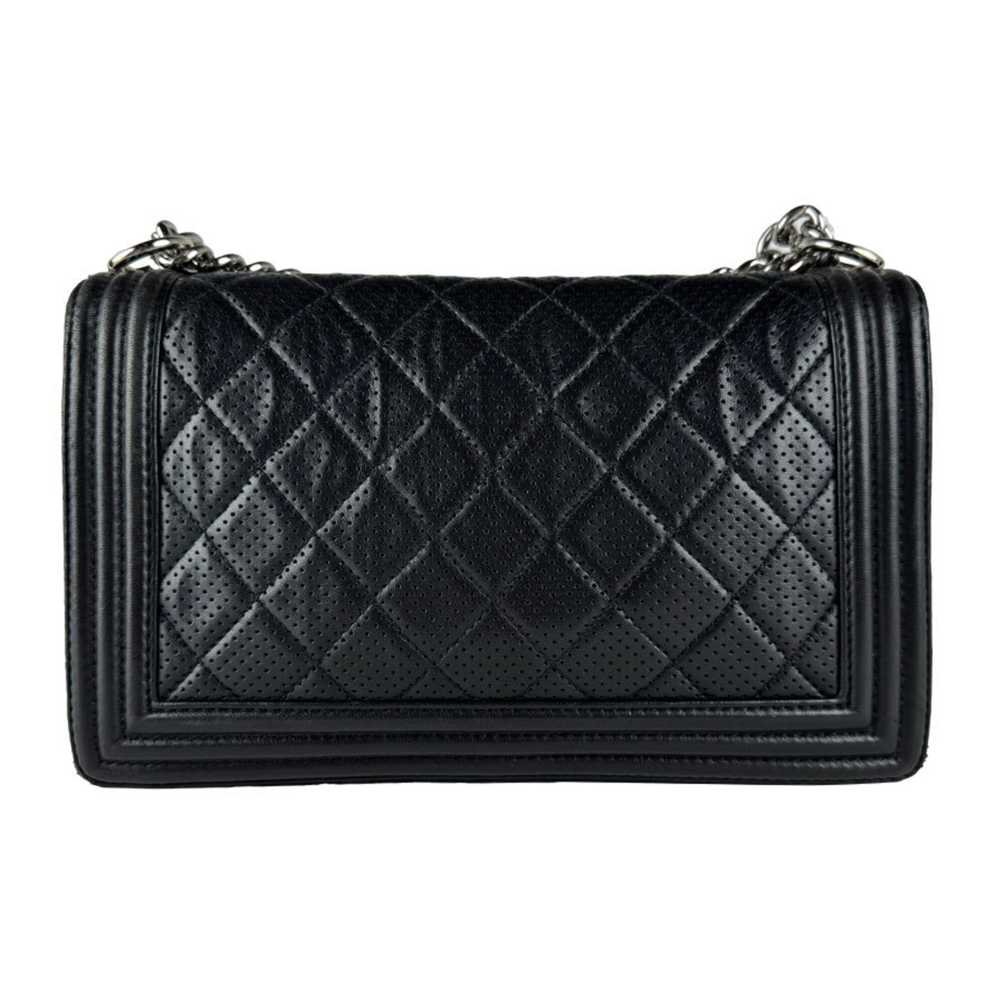 Chanel Black Leather Shoulder Bag (Pre-Owned)