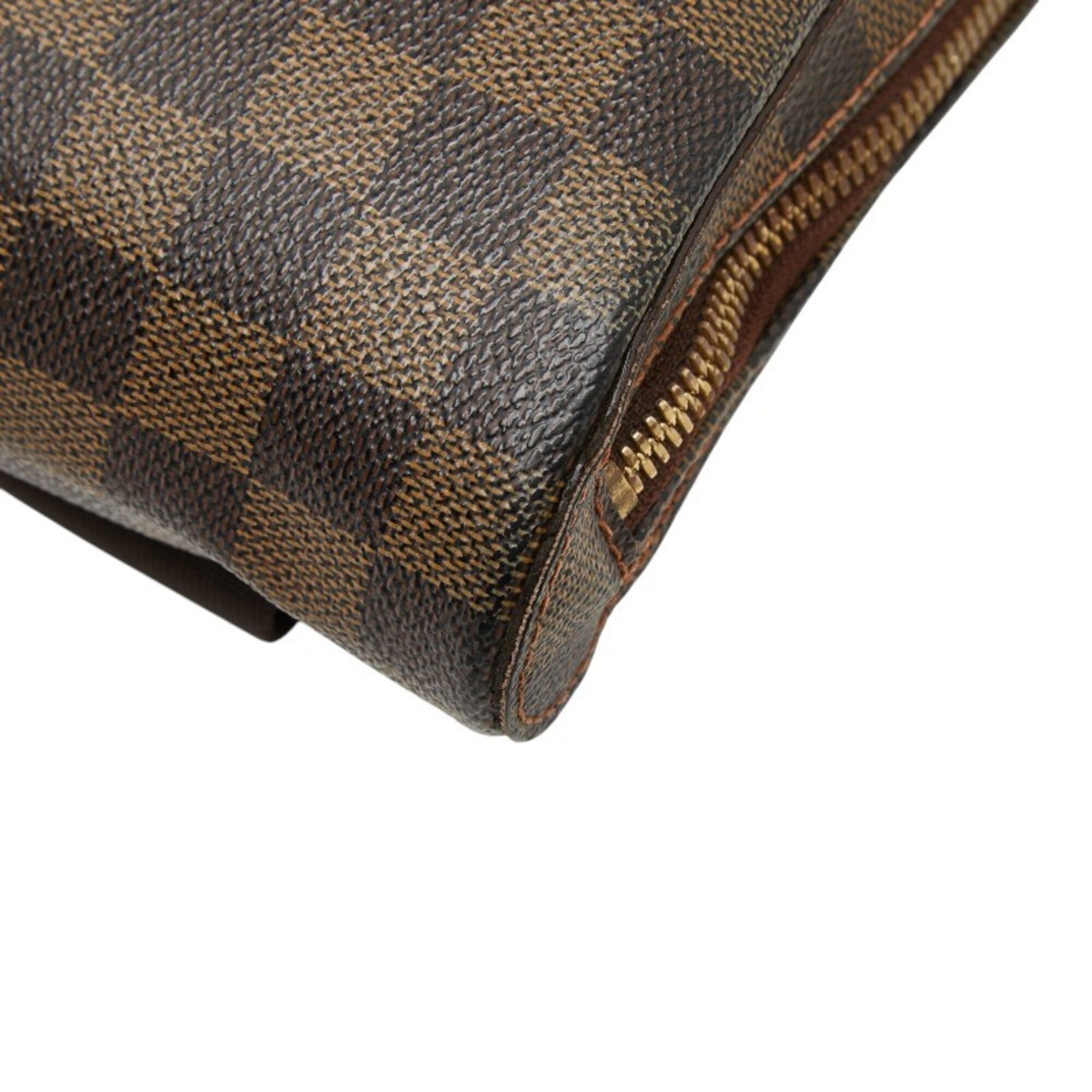 Louis Vuitton Damier Brown Pvc Leather Sling Bag (Pre-Owned)