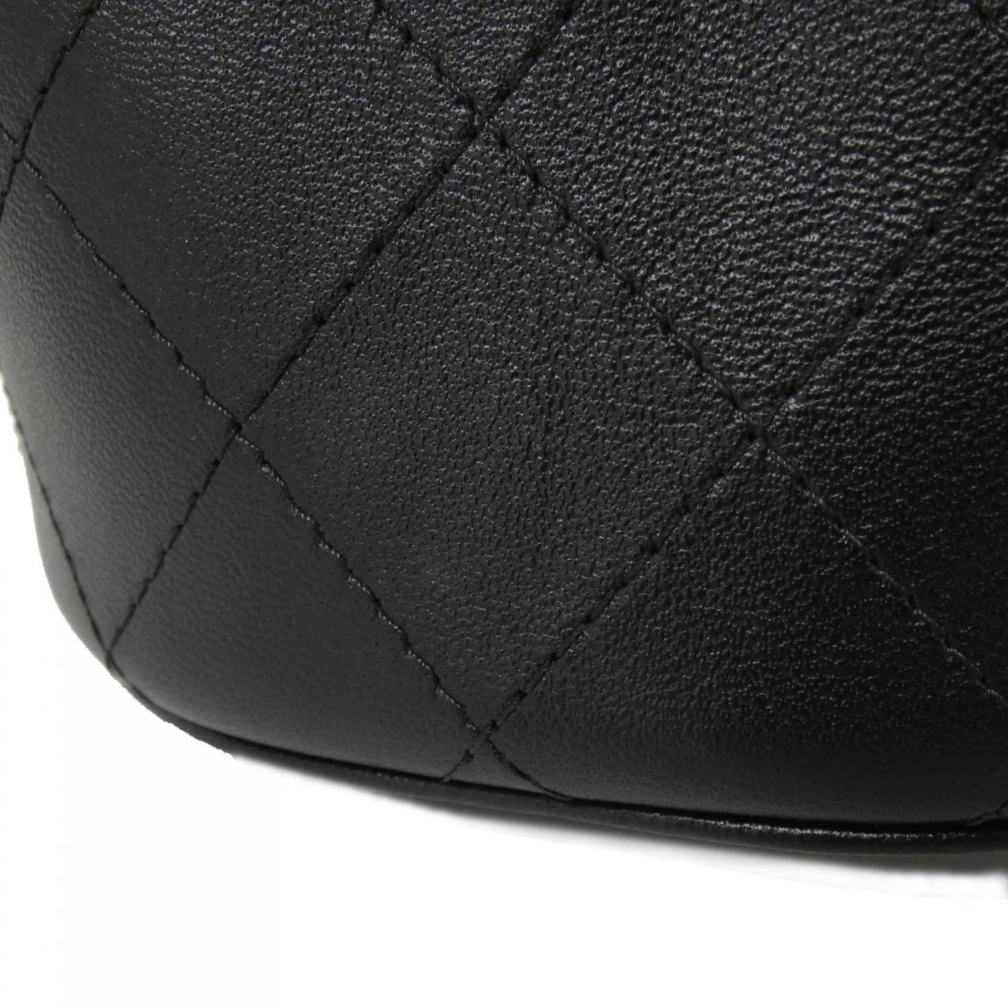 Chanel Black Leather Shoulder Bag (Pre-Owned)