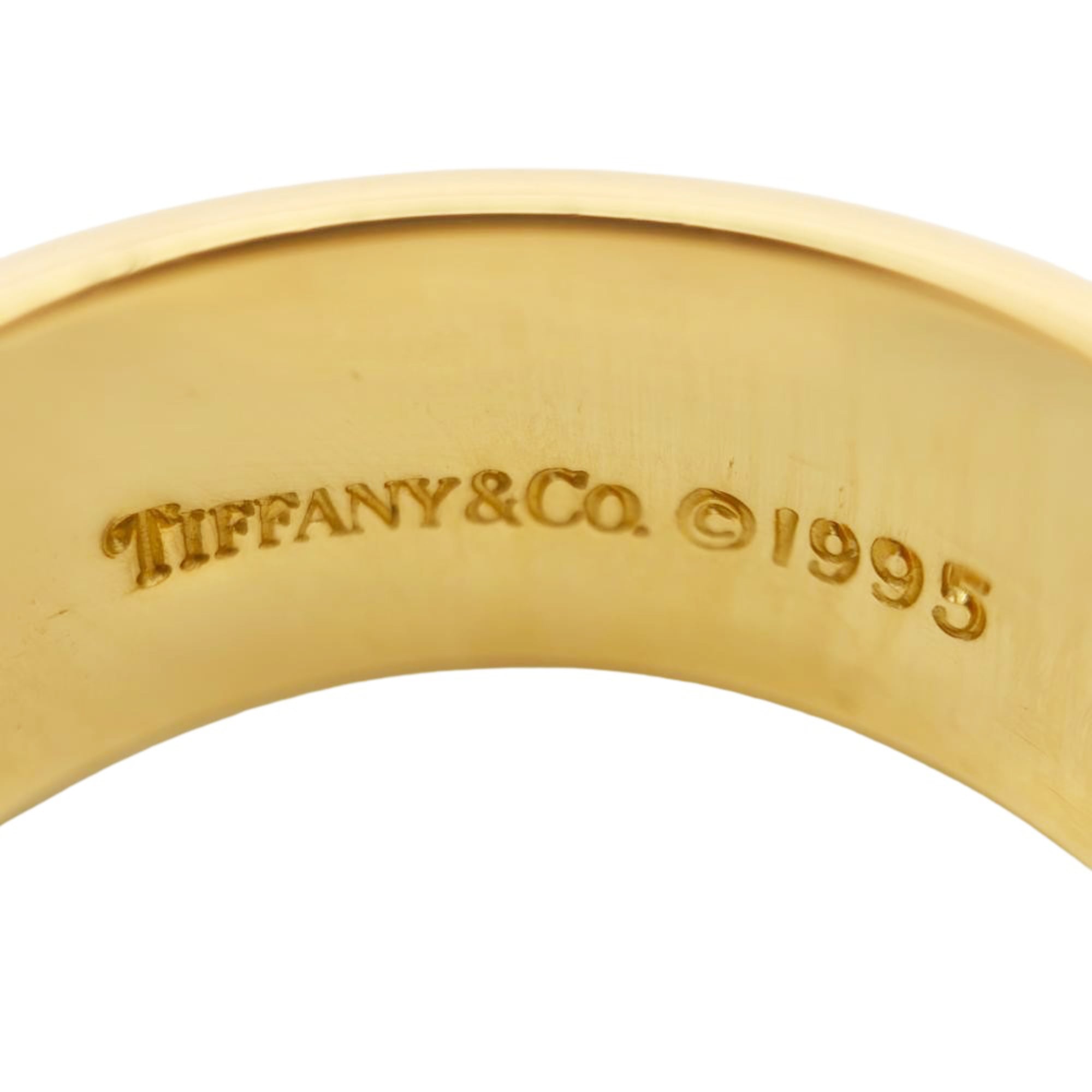 Tiffany Atlas Yellow Gold (18K) Band Ring (Pre-Owned)