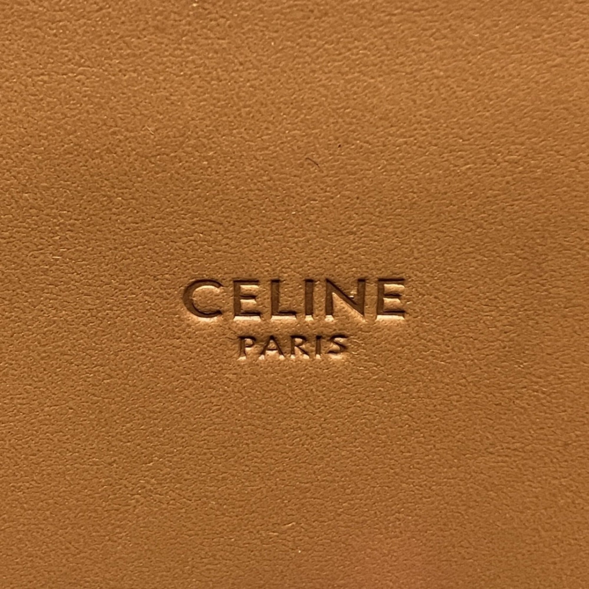 Celine White Canvas Leather Tote Bag (Pre-Owned)