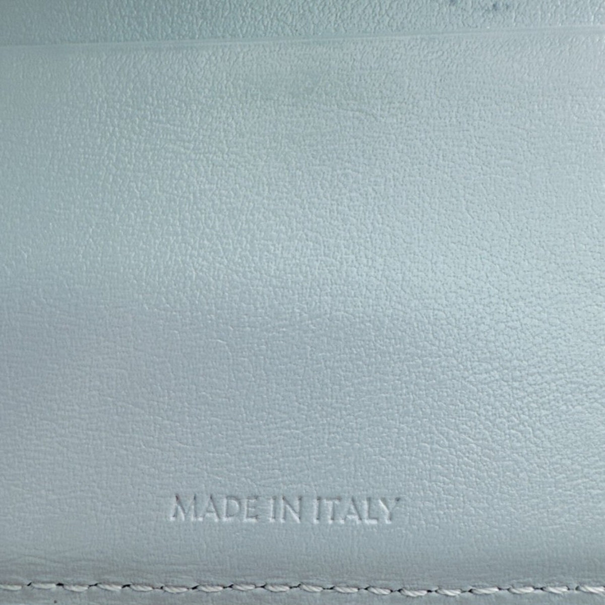 Celine Blue Light Blue Leather Wallet (Tri-Fold) (Pre-Owned)