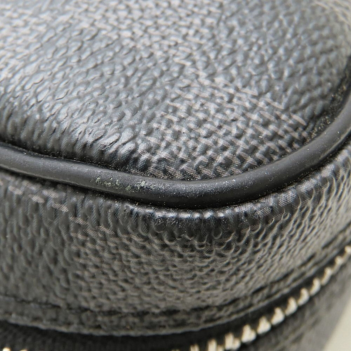 Louis Vuitton Black Gray Damier Canvas Shoulder Bag (Pre-Owned)