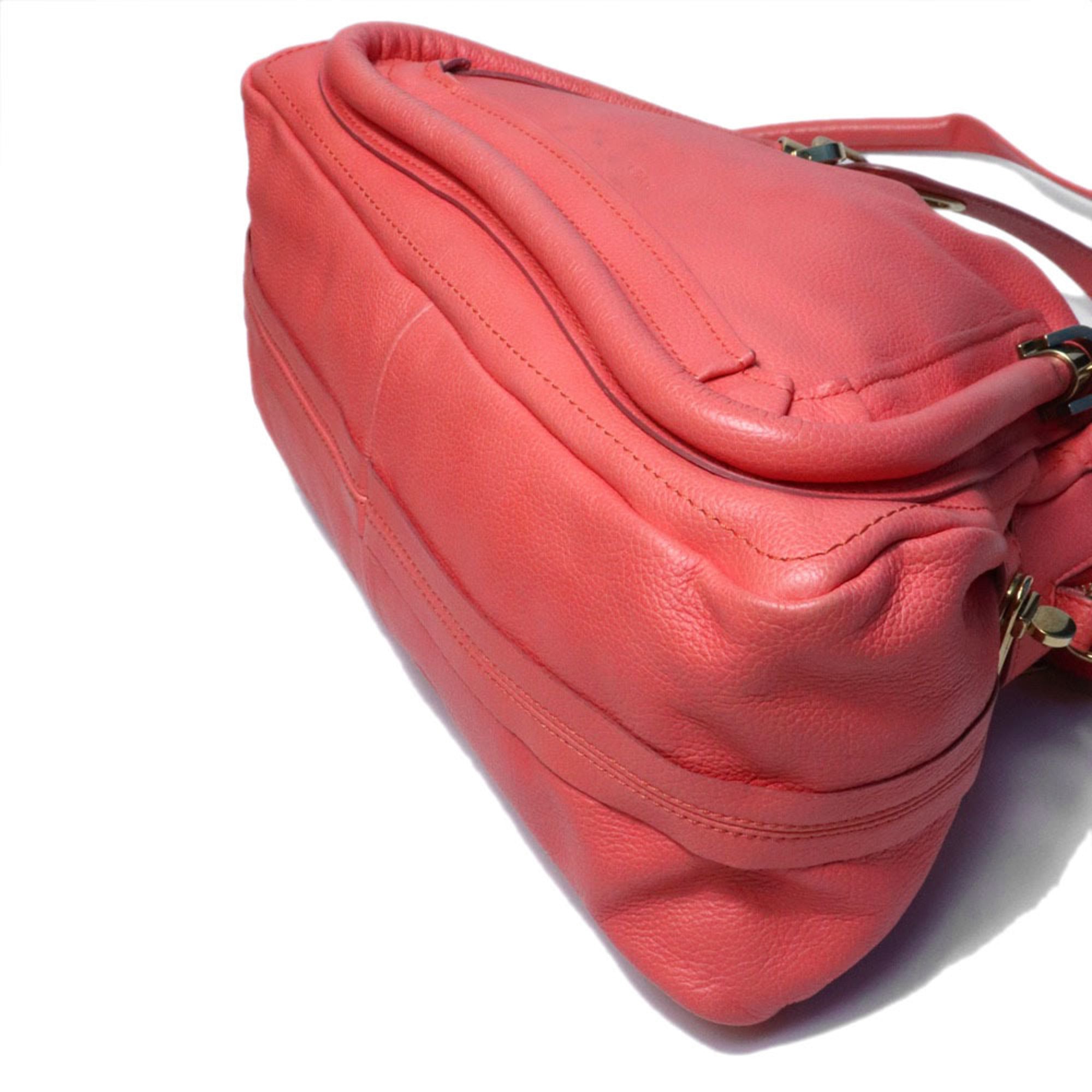 Chloé Pink Leather Shoulder Bag (Pre-Owned)
