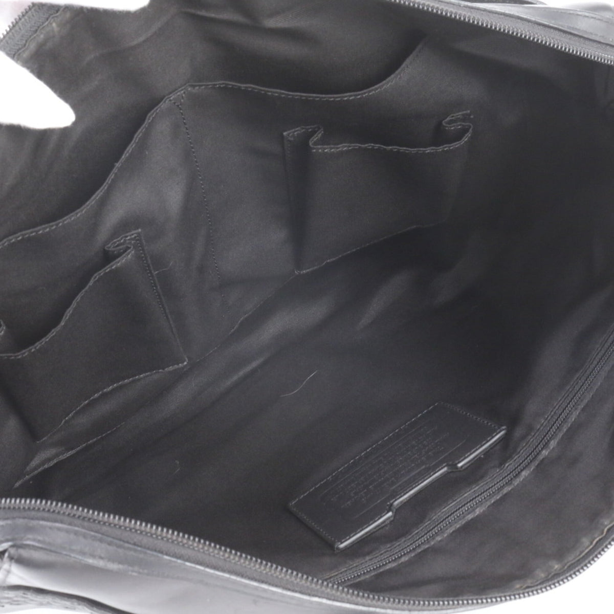 Coach Black Leather Briefcase Tote Bag (Pre-Owned)