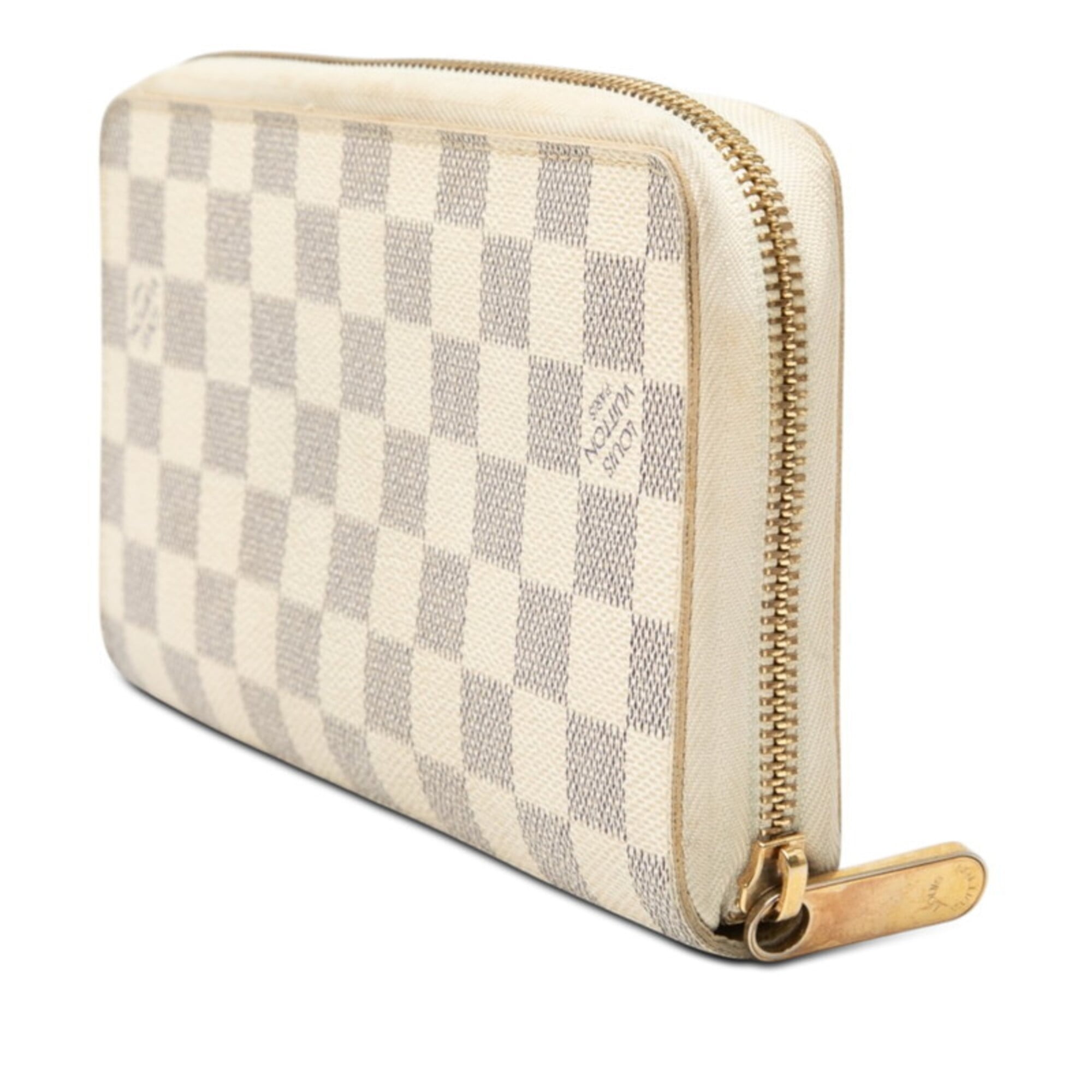 Louis Vuitton White Pvc Leather Long Wallet (Bi-Fold) (Pre-Owned)