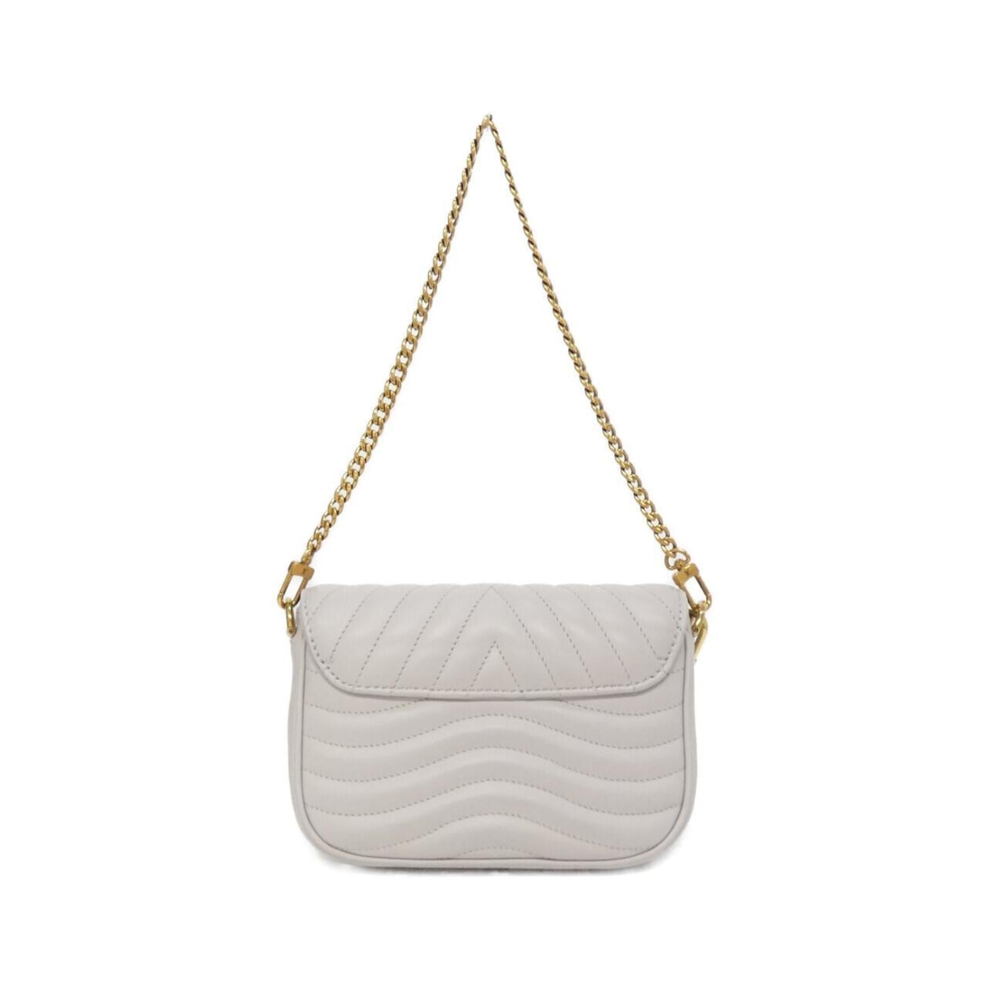 Louis Vuitton Beige Leather Pochette Shoulder Bag (Pre-Owned)